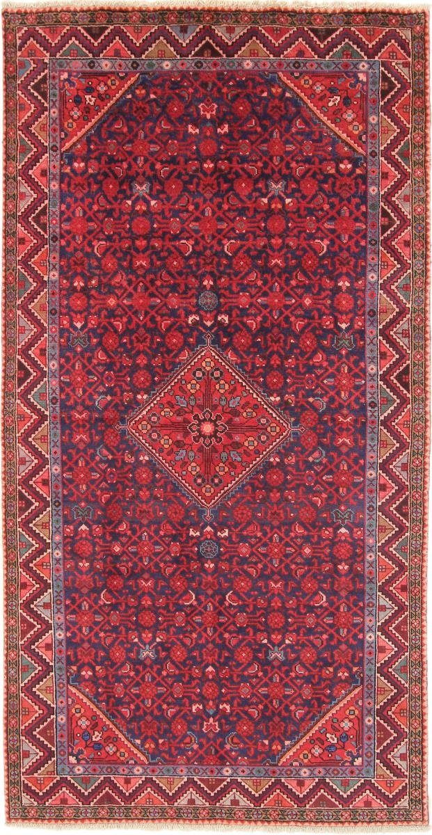 Trading, Perserteppich, Orientteppich Nain Orientteppich / Höhe: 151x295 rechteckig, Hosseinabad 12 mm Handgeknüpfter