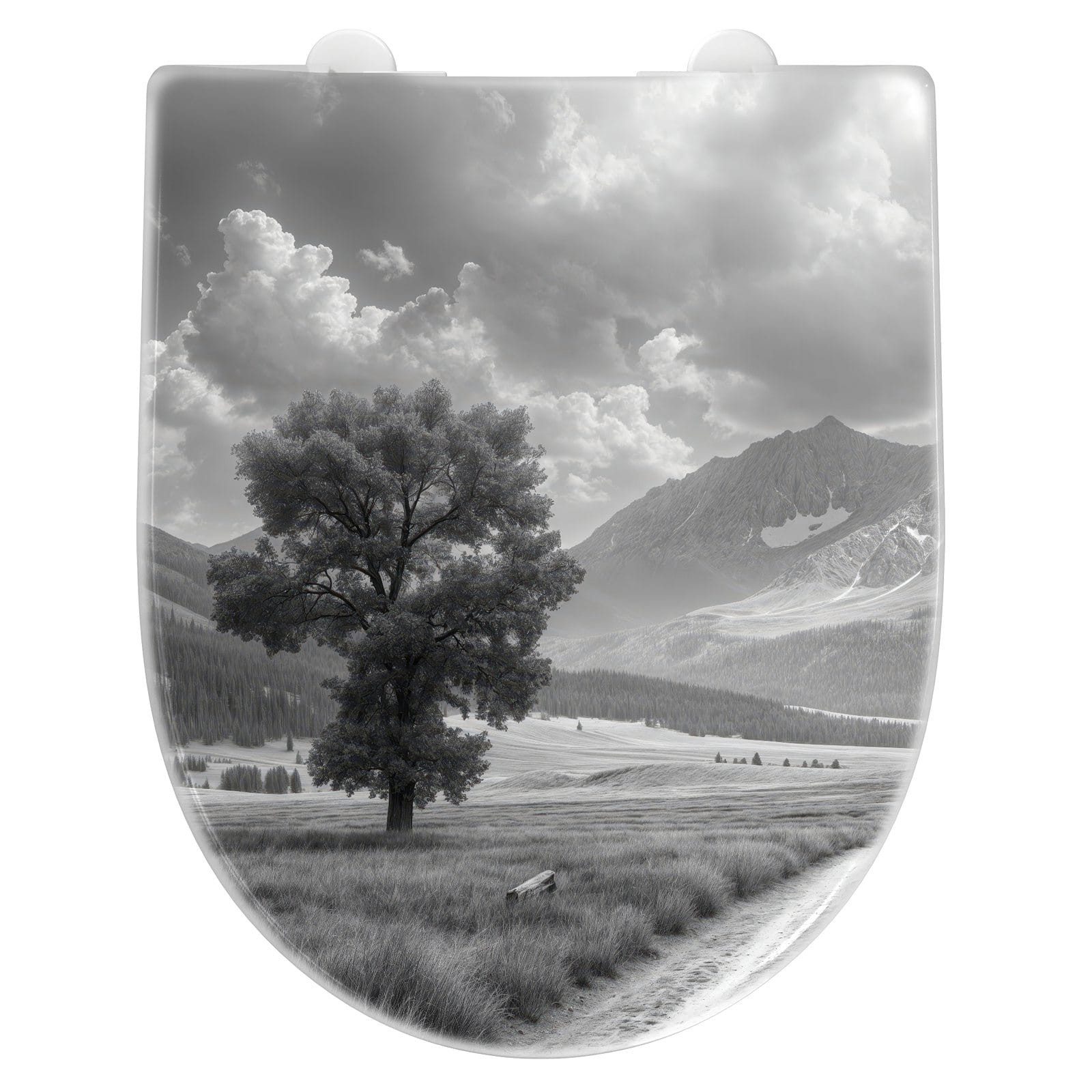 Thumbnail - Primedeco WC-Sitz mit Absenkautomatik Motiv Berglandschaft Weg (1-St), Absenkautomatik, Soft-Close