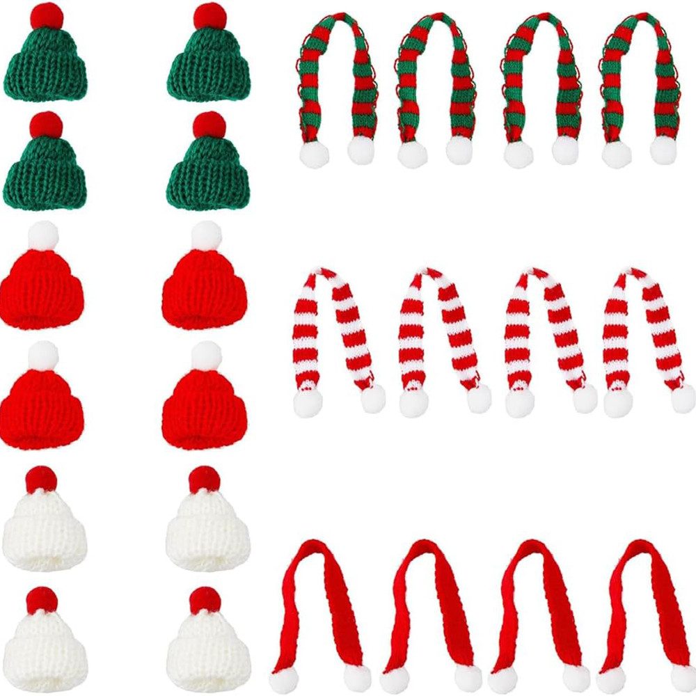 Coonoor Weihnachtsfigur 24 Stück Mini Weihnachtsmütze günstig online kaufen