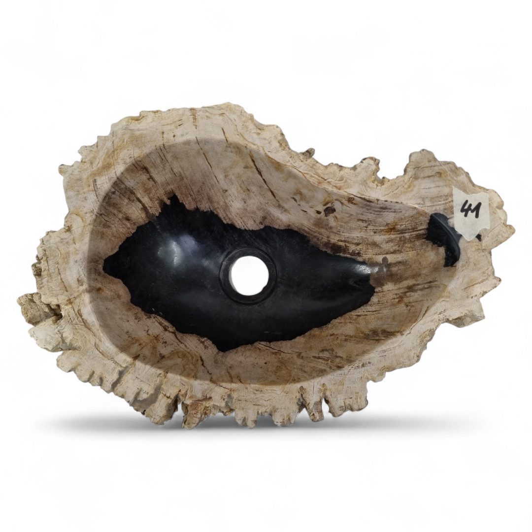 Kinaree Aufsatzwaschbecken Versteinertes Holz Waschbecken #41