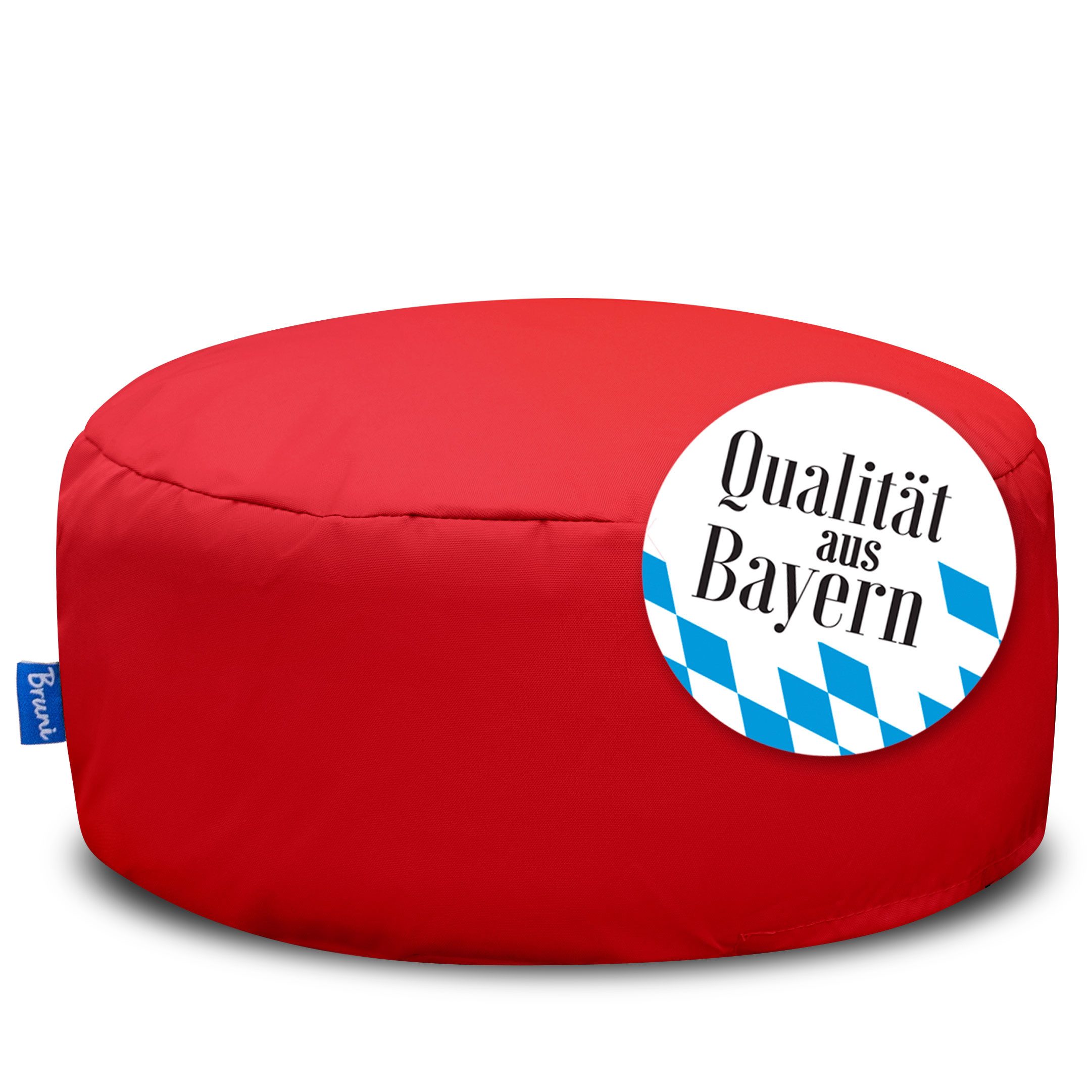 Bruni Pouf Sitzhocker Pouf für drinnen & draußen mit abnehmbarem Bezug, Gemütlicher Fuß- & Sitzhocker, Yogakissen, indoor & outdoor, waschbar