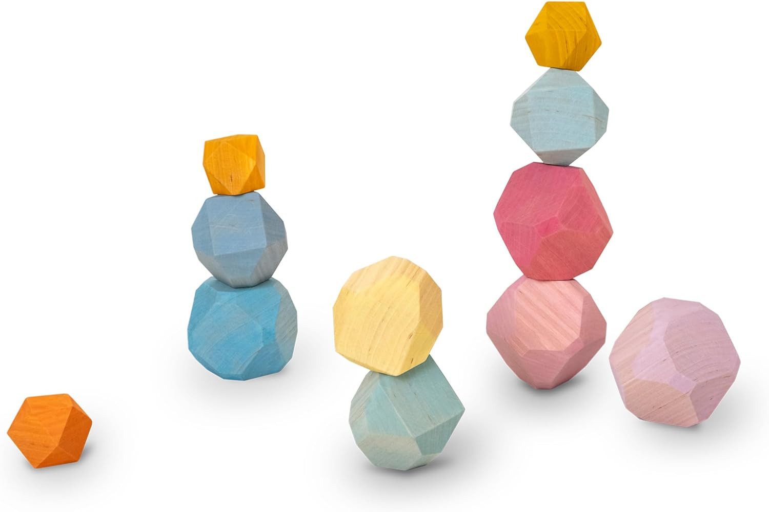 Ehrenkind Stapelspielzeug Balanciersteine, nachhaltig und natürliches Massivholz, (FSC® zertifiziert), Montessori Spielzeug