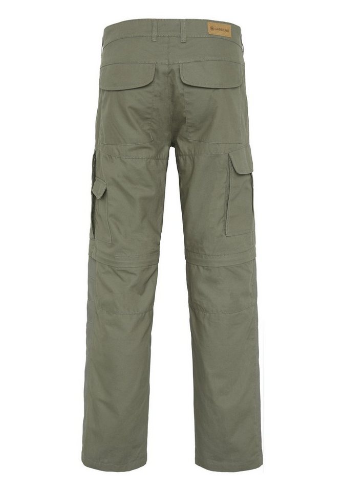 GARDENA Zip-off-Hose Dusty Olive mit Zip-off-Funktion, Umweltfreundliches  Panama-Canvas-Gewebe aus Baumwolle