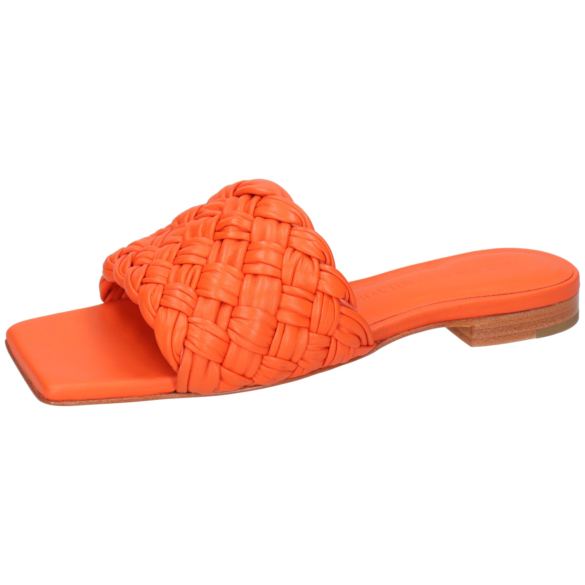 Eglantine 1 Leder-Geflochtene Schuhe für Damen Pantolette