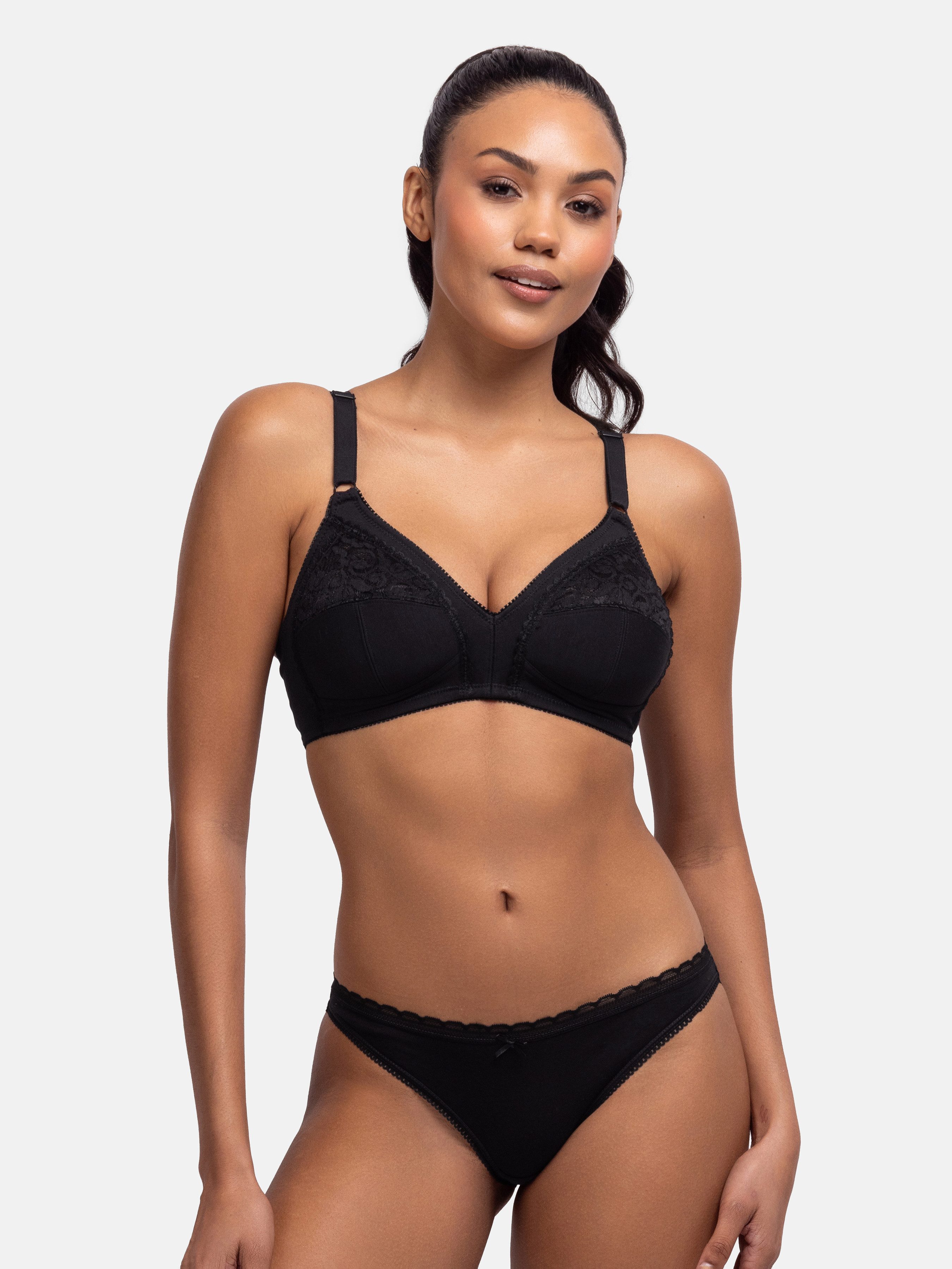 Dorina Slip Naomi (3er Pack) mit zarter Spitze verziert – Bild 5 von 5
