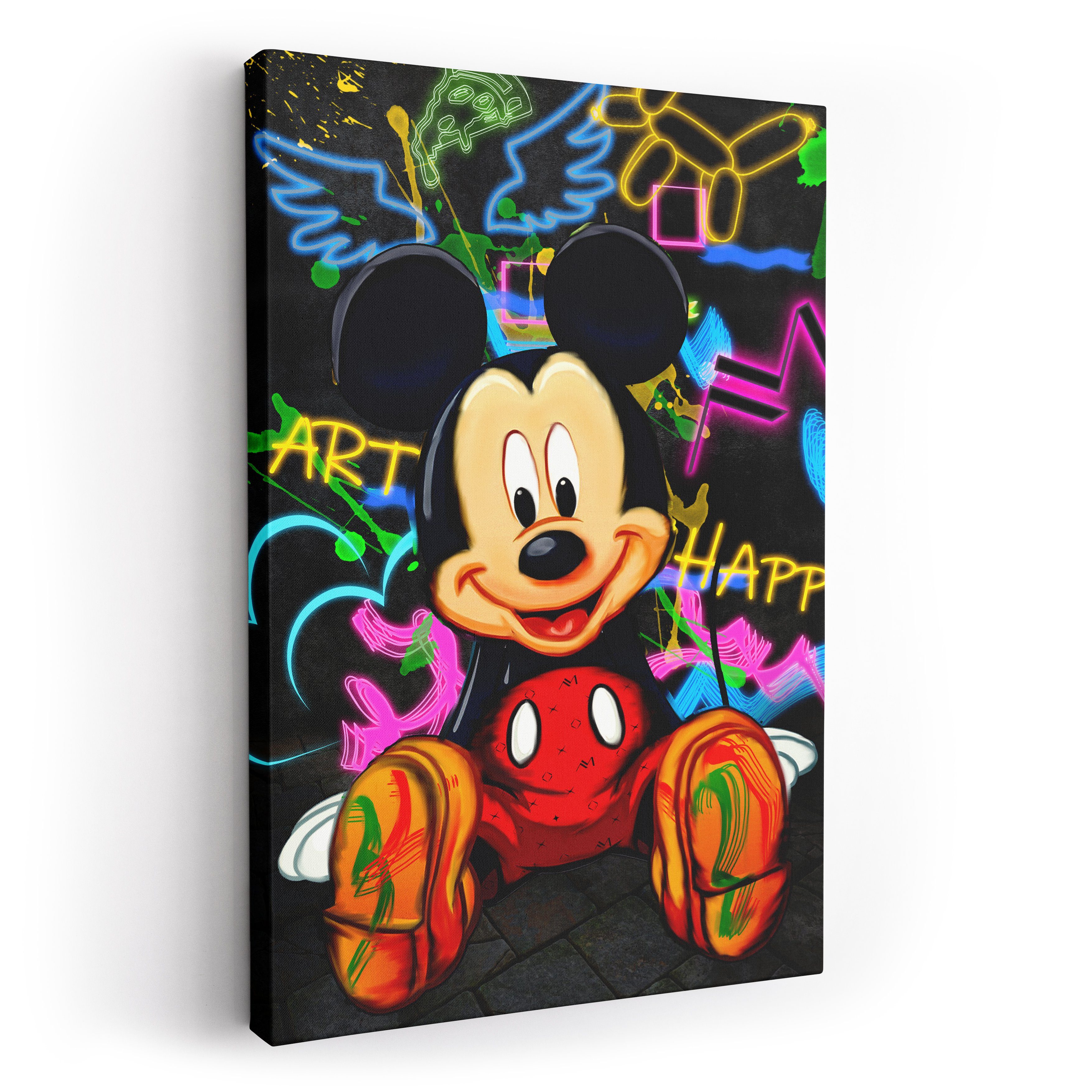 ArtMind XXL-Wandbild NEON - MICKY, Premium Wandbilder als Poster