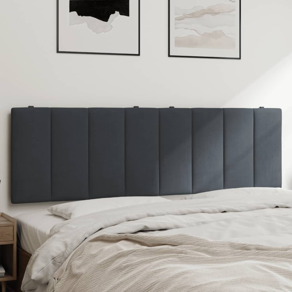 vidaXL Kopfteil, Bett Kopfteil-Kissen Dunkelgrau 160 günstig online kaufen