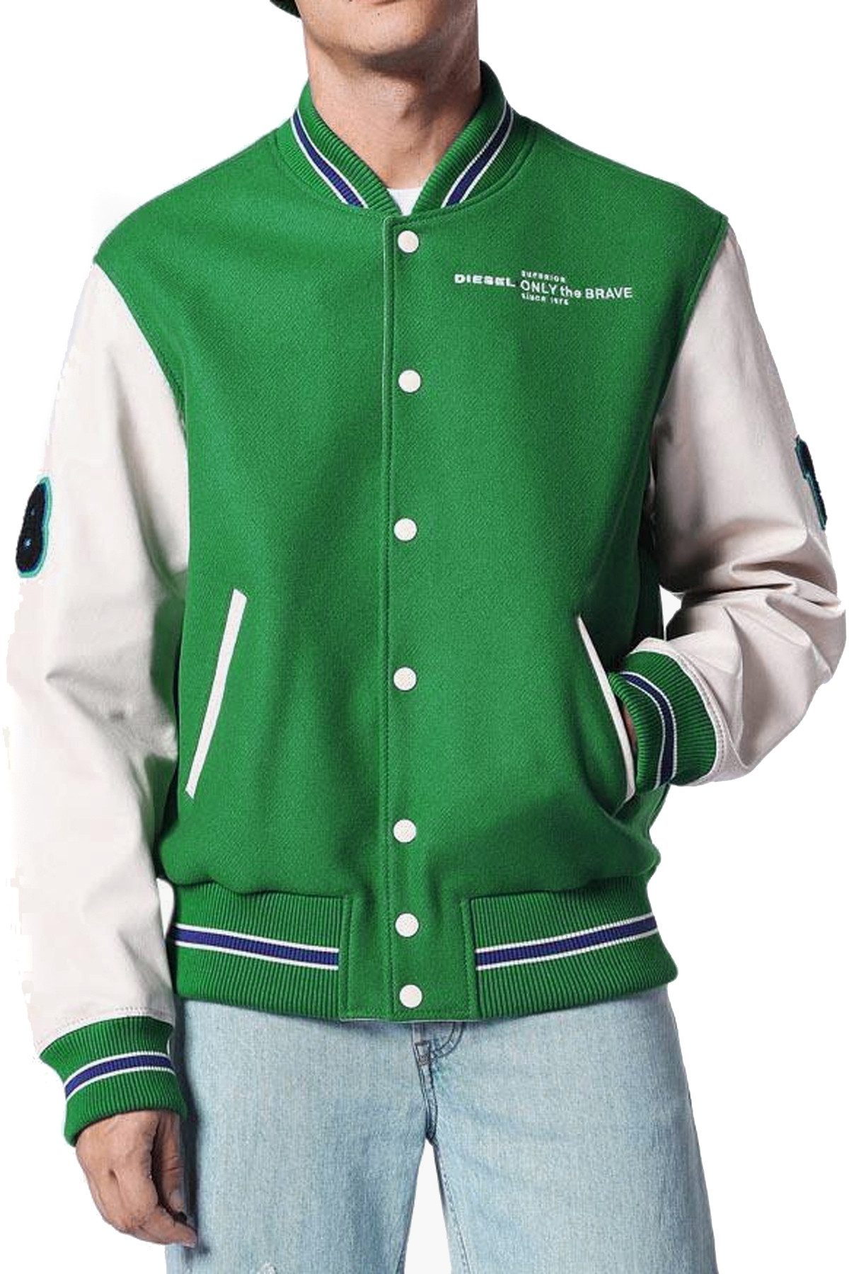 Diesel Collegejacke Diesel Herren "L-Harry Jacket" College Lederjacke