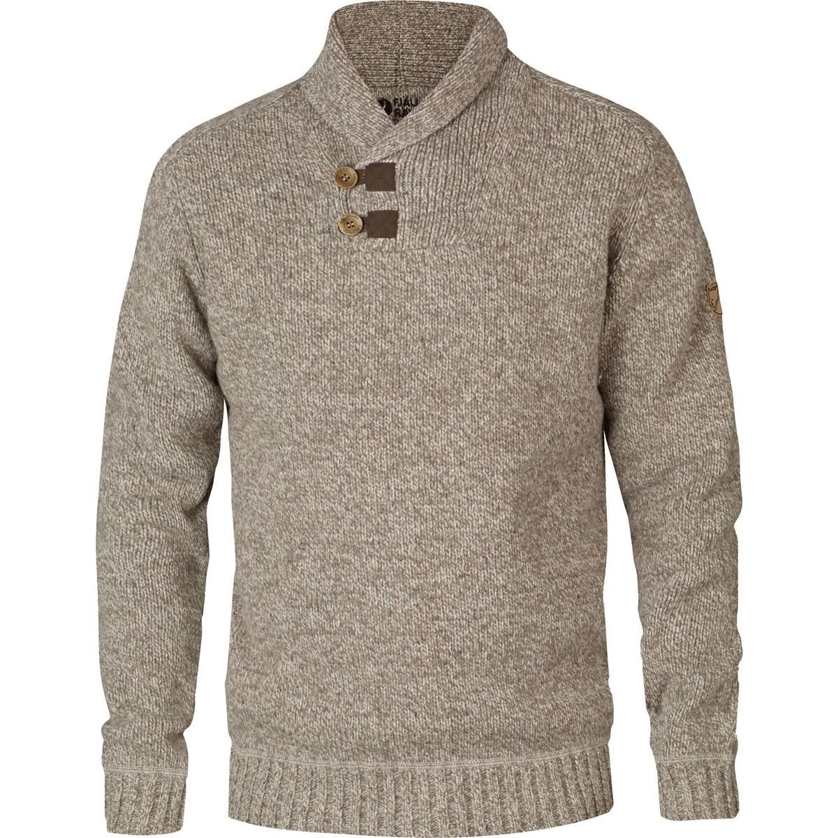 Fjällräven Sweatshirt Lada Sweater M Hochwertiger Herrenpullover aus Lammwollmischung mit Schalkragen