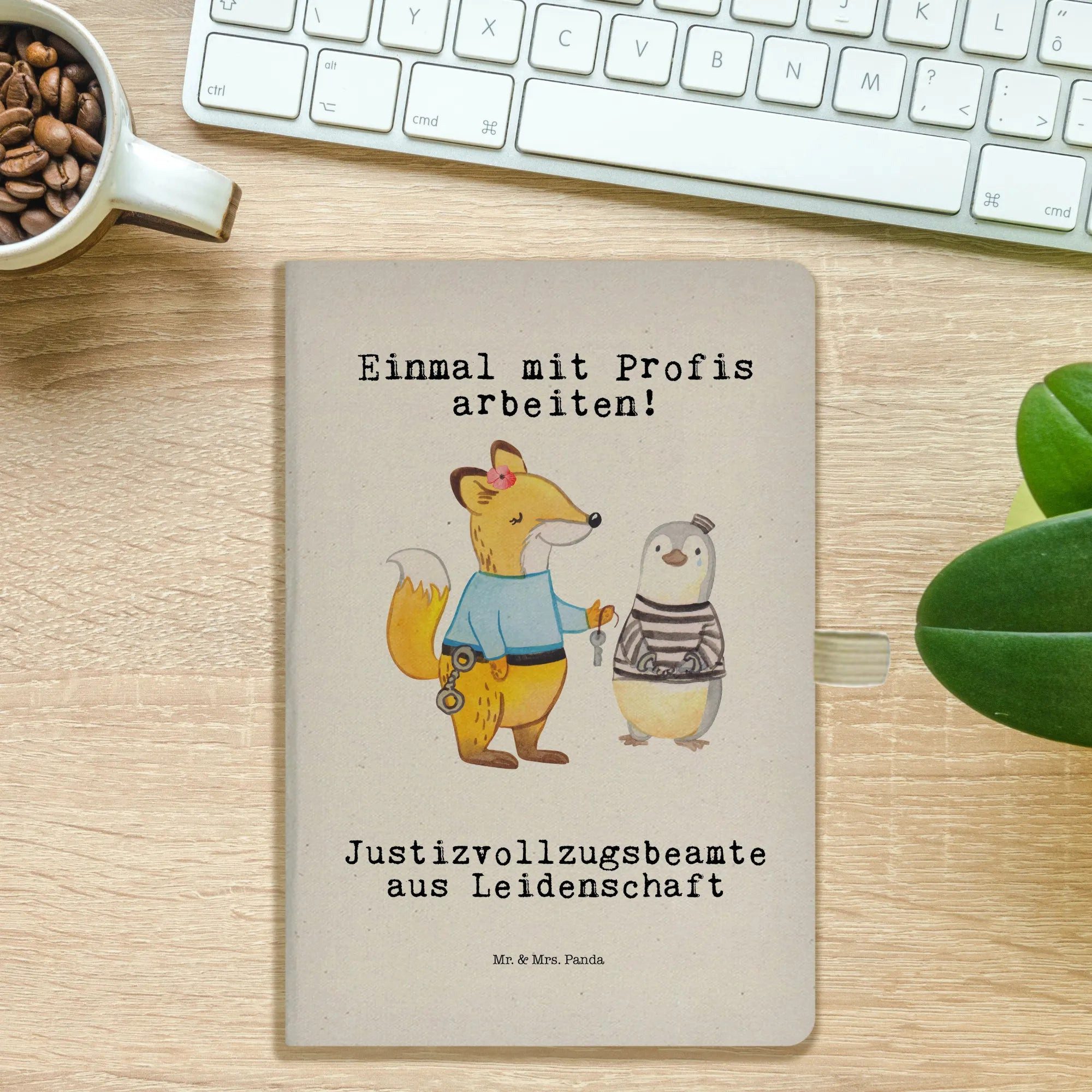 Thumbnail - Mr. & Mrs. Panda Notizbuch Justizvollzugsbeamte Leidenschaft - Transparent - Geschenk, A5 Notizb Mr. & Mrs. Panda, Flexi...