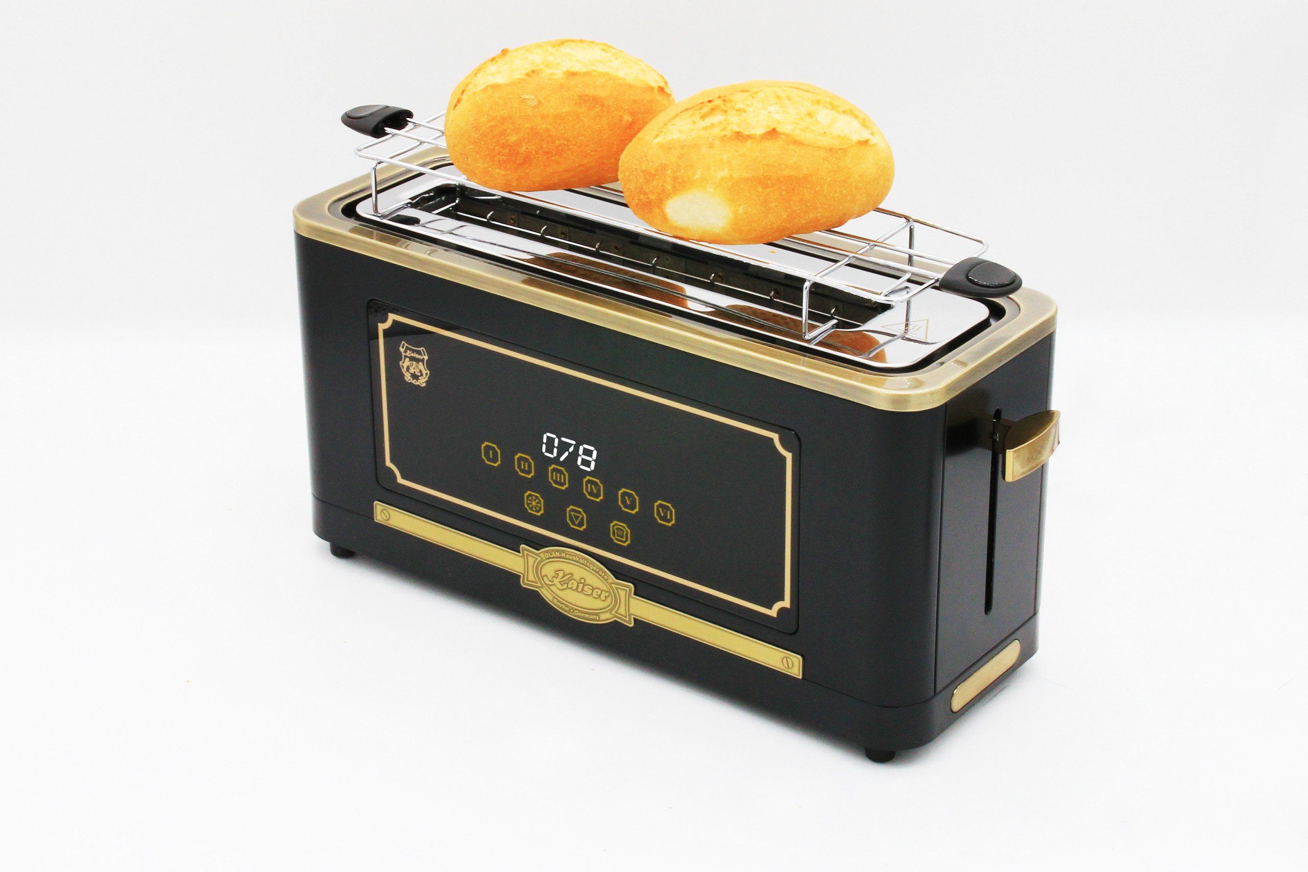 Kaiser Küchengeräte Toaster T 4000 Em Retro-Toaster, 6 verschiedene Toaststufen, Retro-Toaster, 6 verschiedene Toaststufen für beste Ergebnisse