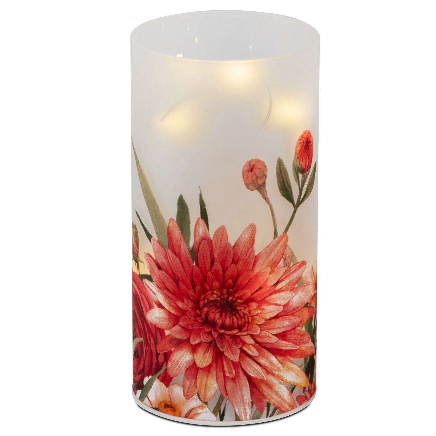 formano Tischleuchte Blumen, LED, mit Timerfunktion, Weiß, Sommerblumen, H: 16cm