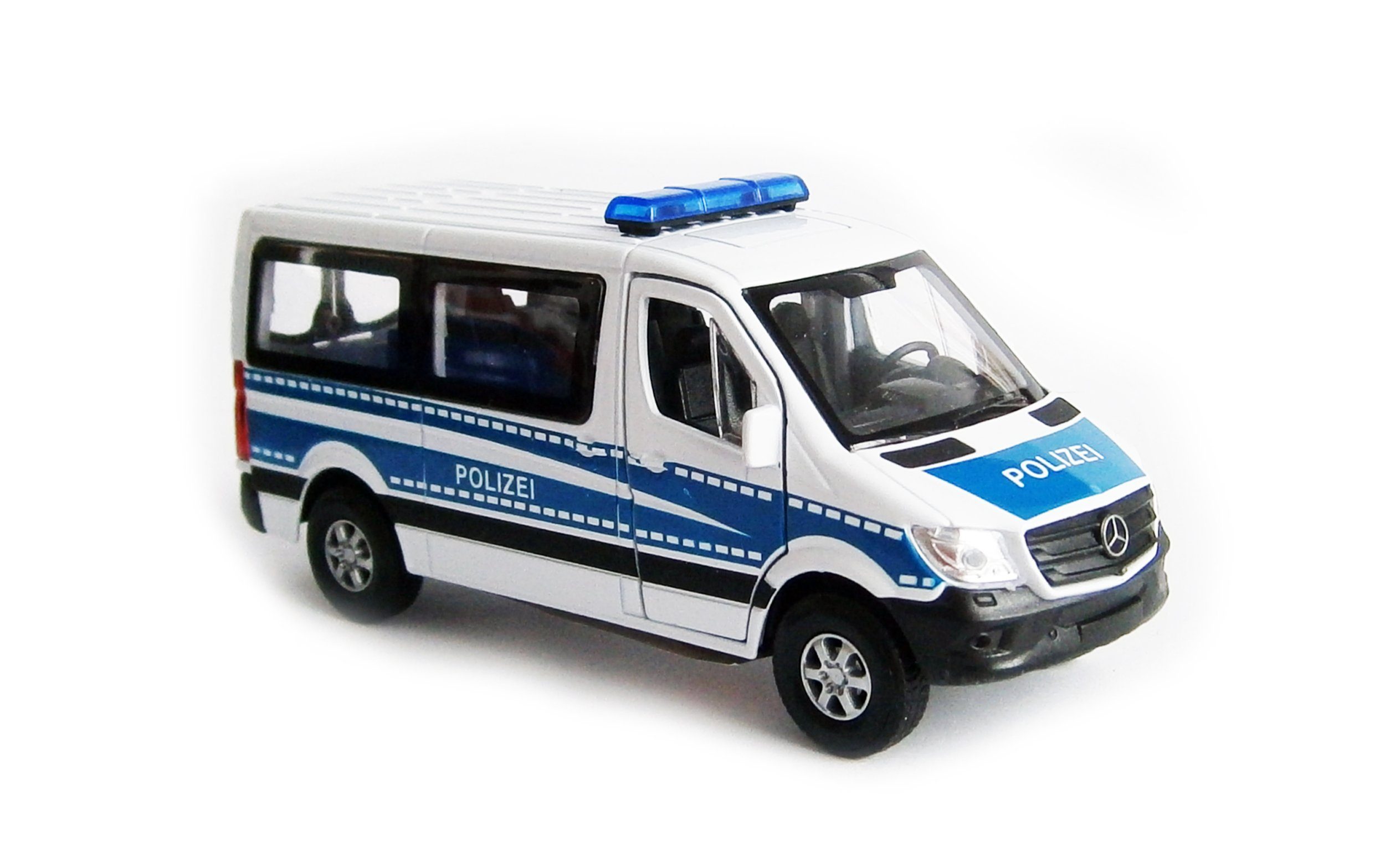 Modellauto MERCEDES BENZ Sprinter Polizei Modellauto Metall Modell Auto 92
