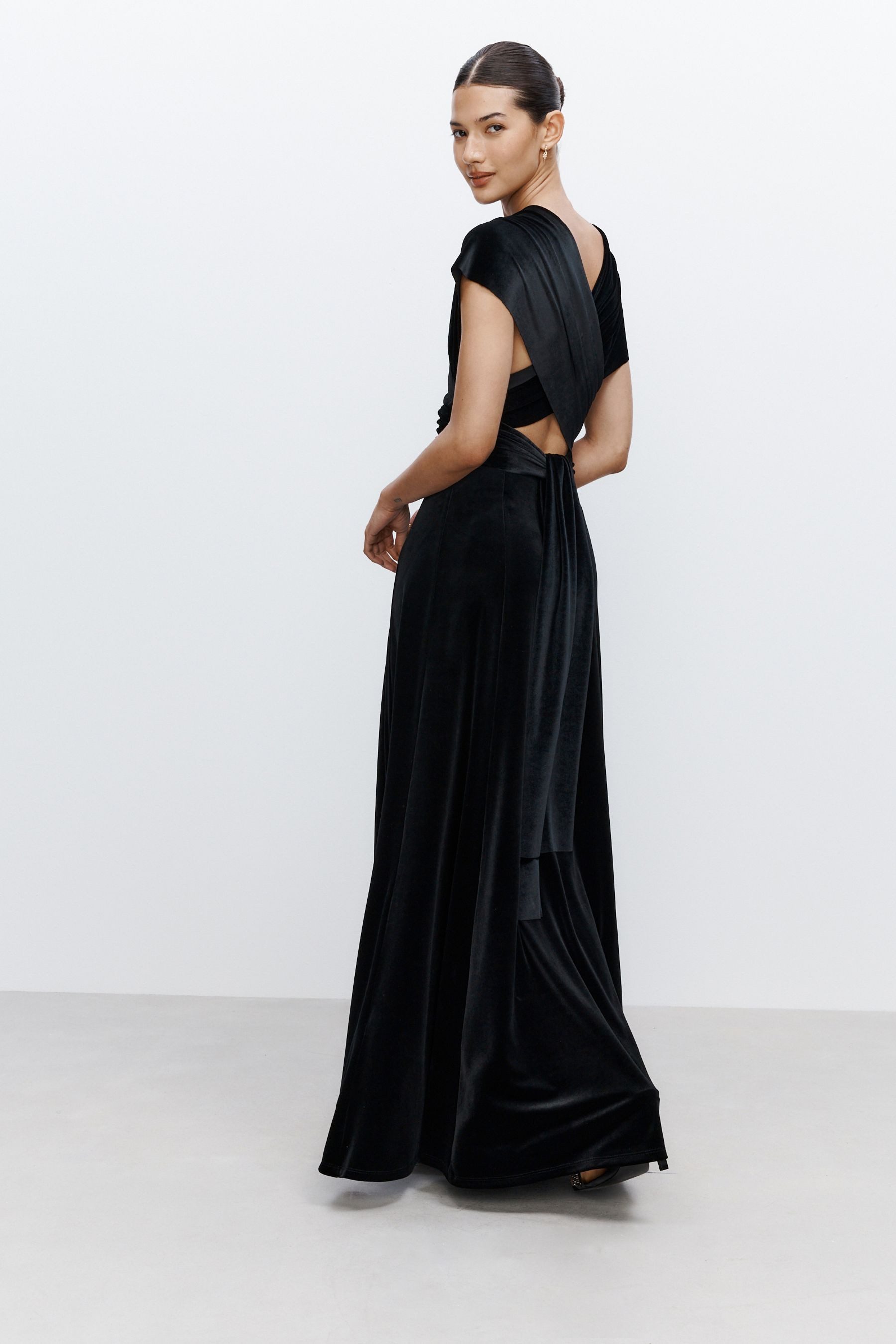 Next Samtkleid Multifunktionales Samt-Maxikleid, Brautjungfern (1-tlg) günstig online kaufen