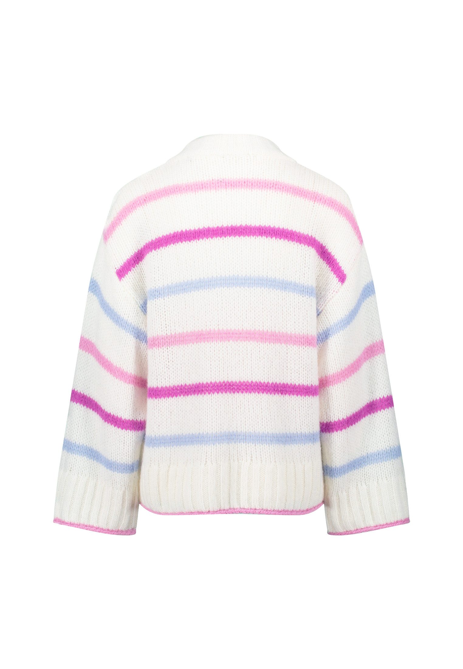 Zero Strickpullover Damen mit Streifen (1-tlg) Plain/ohne Details