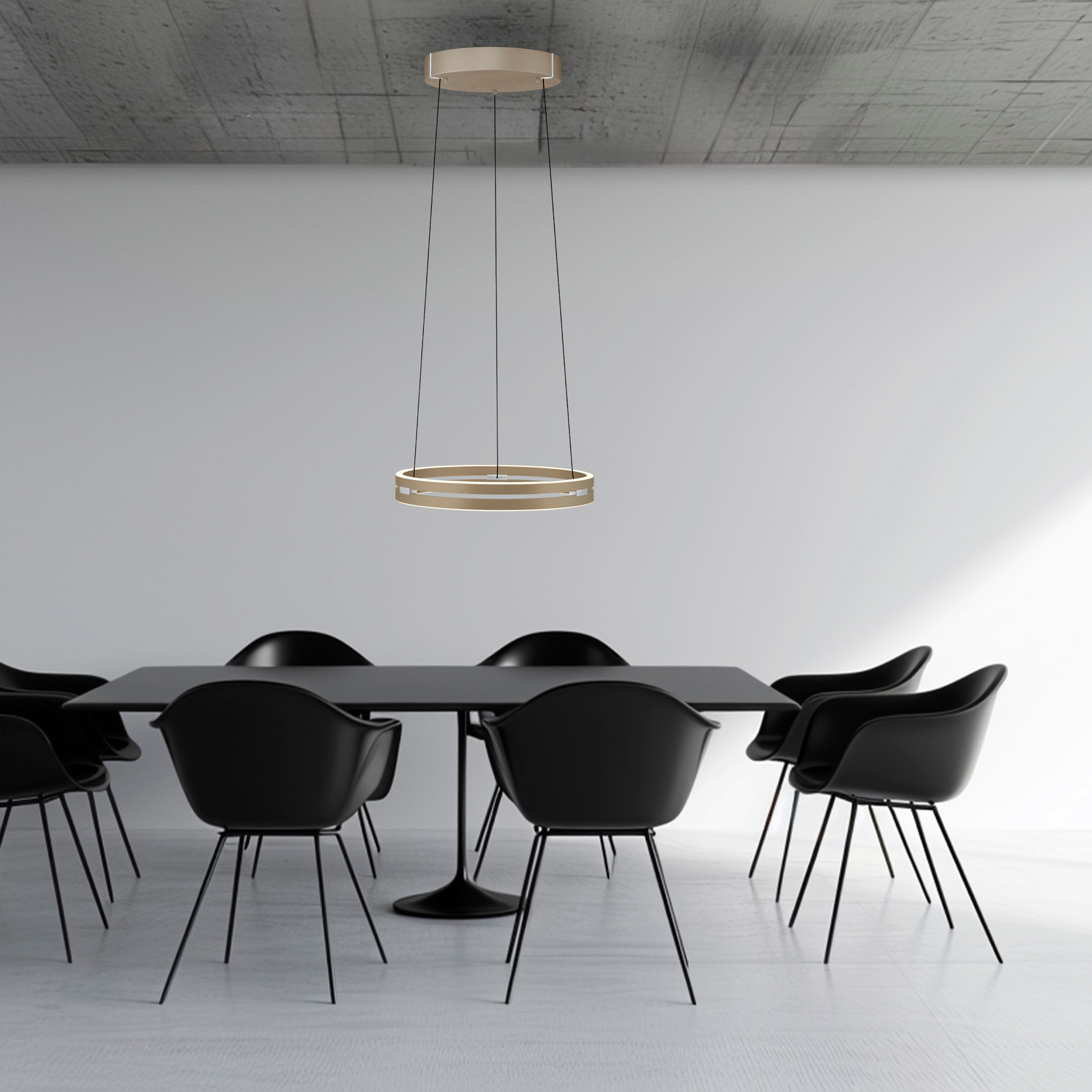 Neuhaus PURE LED Pendelleuchte PURE E-Loop, CCT - über Fernbedienung, LED fest integriert, warmweiß - kaltweiß, e-LIFT® Funktion, CCT, dimmbar über Fernbedienung