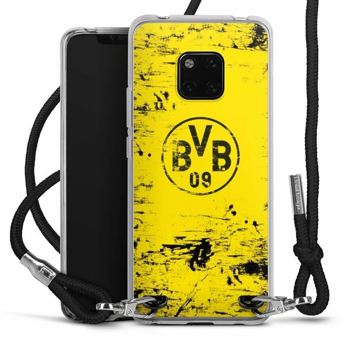 DeinDesign Handyhülle Borussia Dortmund Offizielles Lizenzprodukt BVB BVB Destroyed Look Huawei Mate 20 Pro Handykette Hülle mit Band Case zum Umhängen