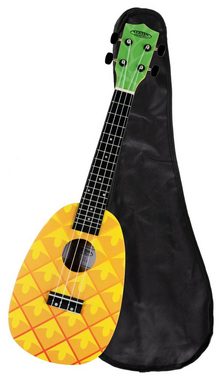 Classic Cantabile Ukulele UC-240, Konzert-Ukulele Pineapple, Inklusive Gigbag, Leichtgängige Gitarren-Mechanik