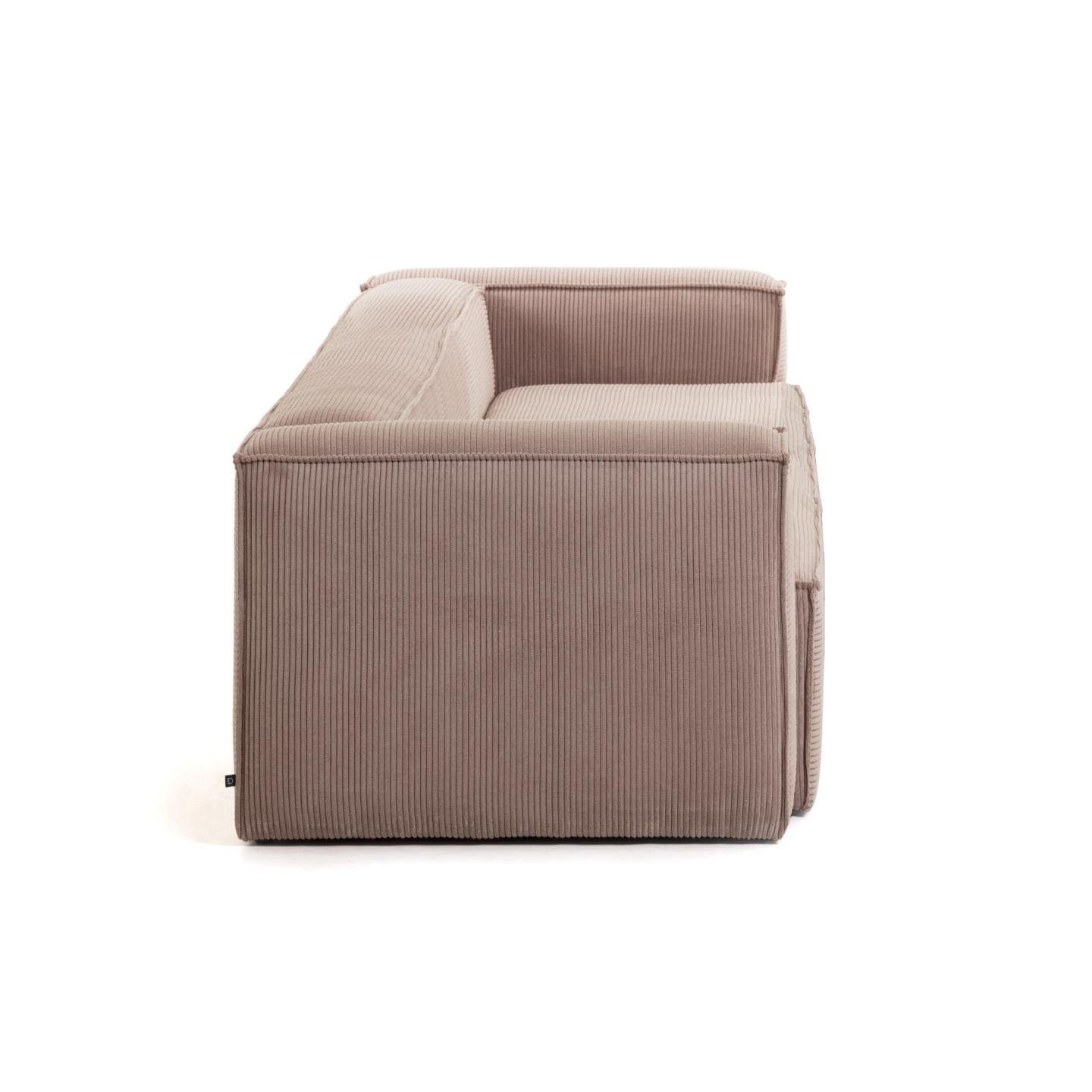 2-Sitzer 210cm rosa Couch Blok Sitzgelegenheit Natur24 Sofa Sofa