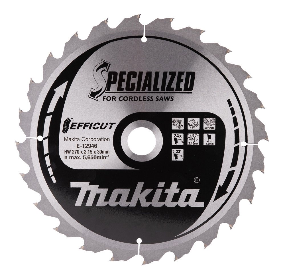 Thumbnail - Makita Werkzeug GmbH Sägeblatt Makita Sägeblatt 270x2,15x30, 24Z EFFICUT Holz E-12946
