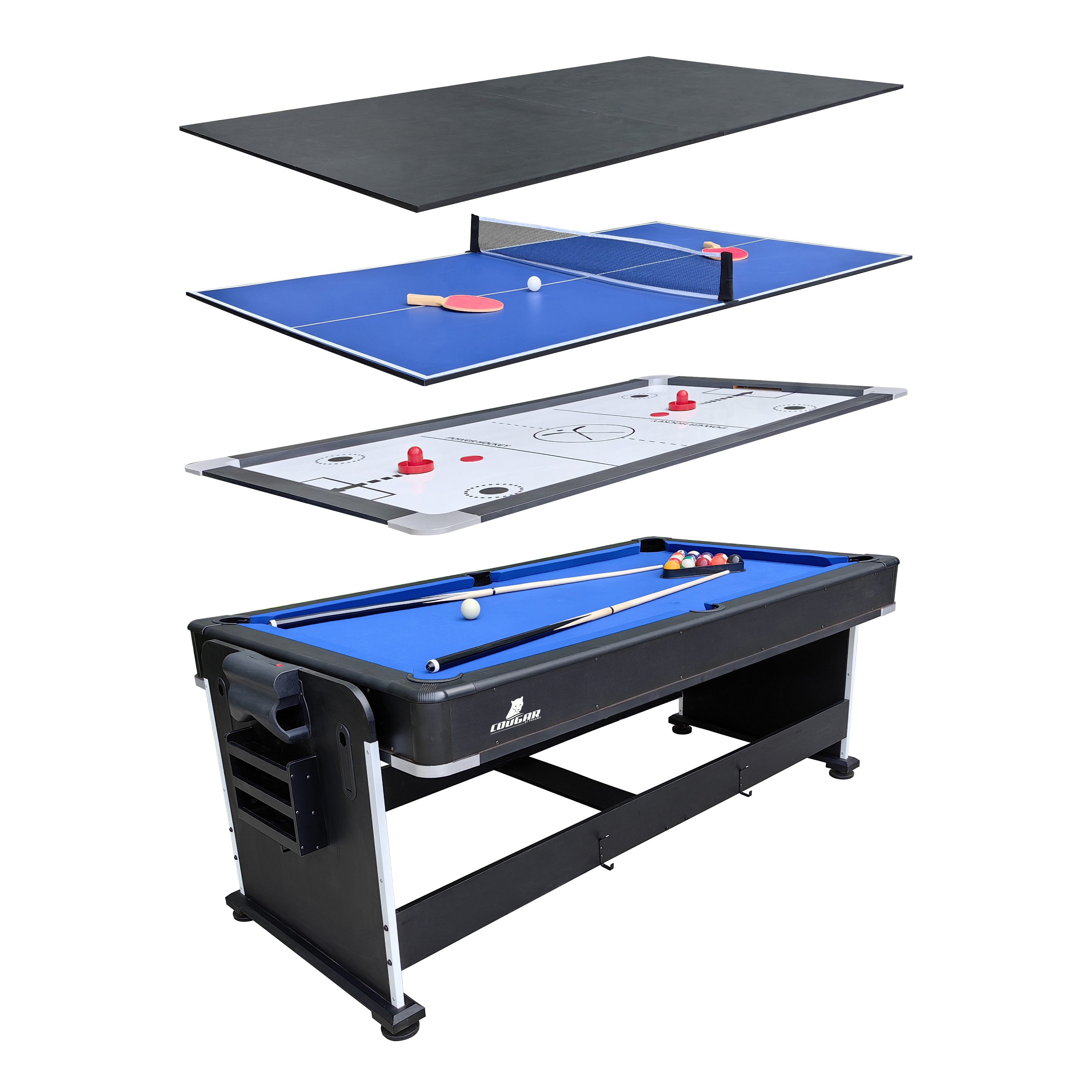 COUGAR BY PRAGMA Multifunktionstisch 4-in-1 Multi (1 x Multi Spieltisch)