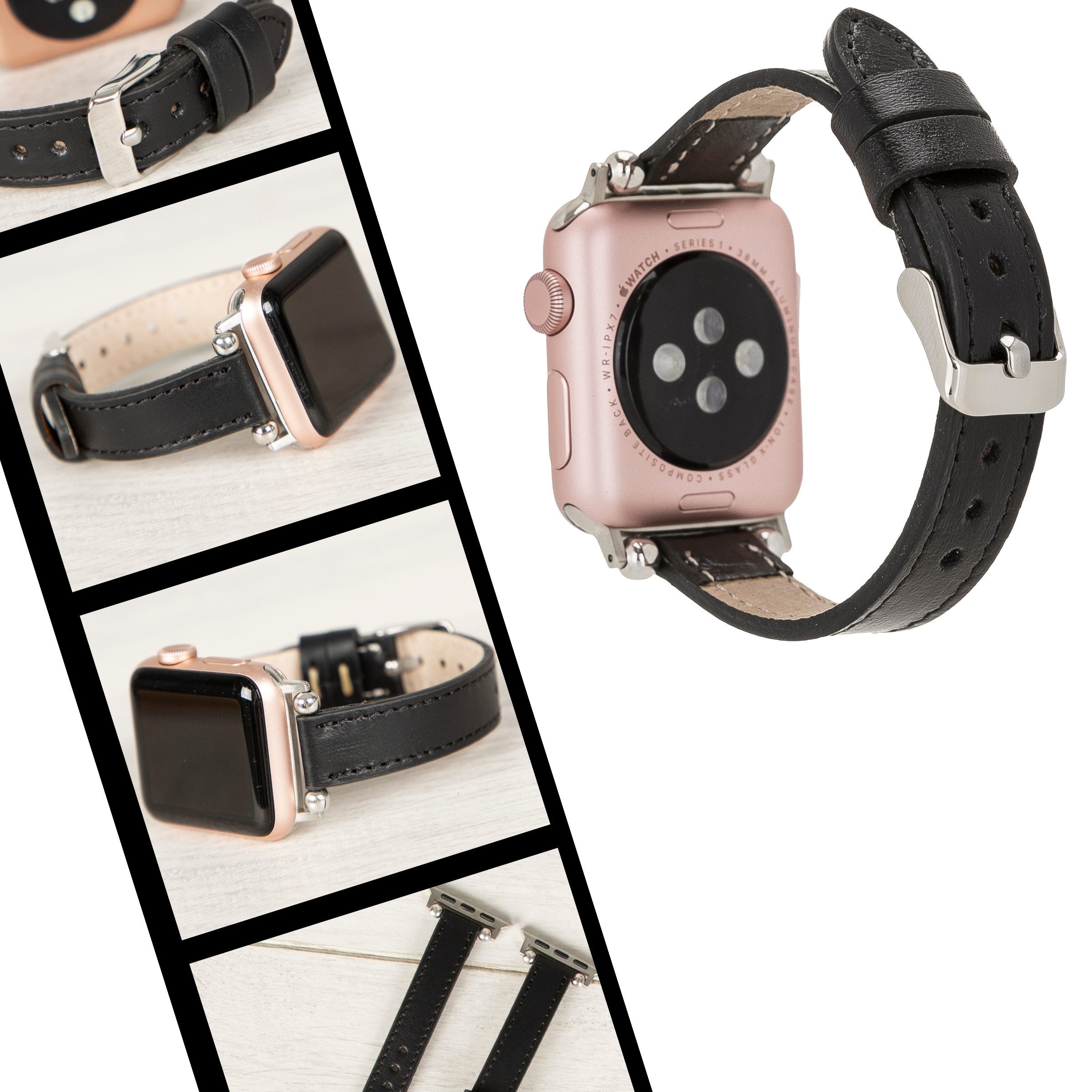 Renna Leather Smartwatch-Armband Apple Watch Band für Series 11/10 / Ultra/9/SE/8-1 Echtleder Armband