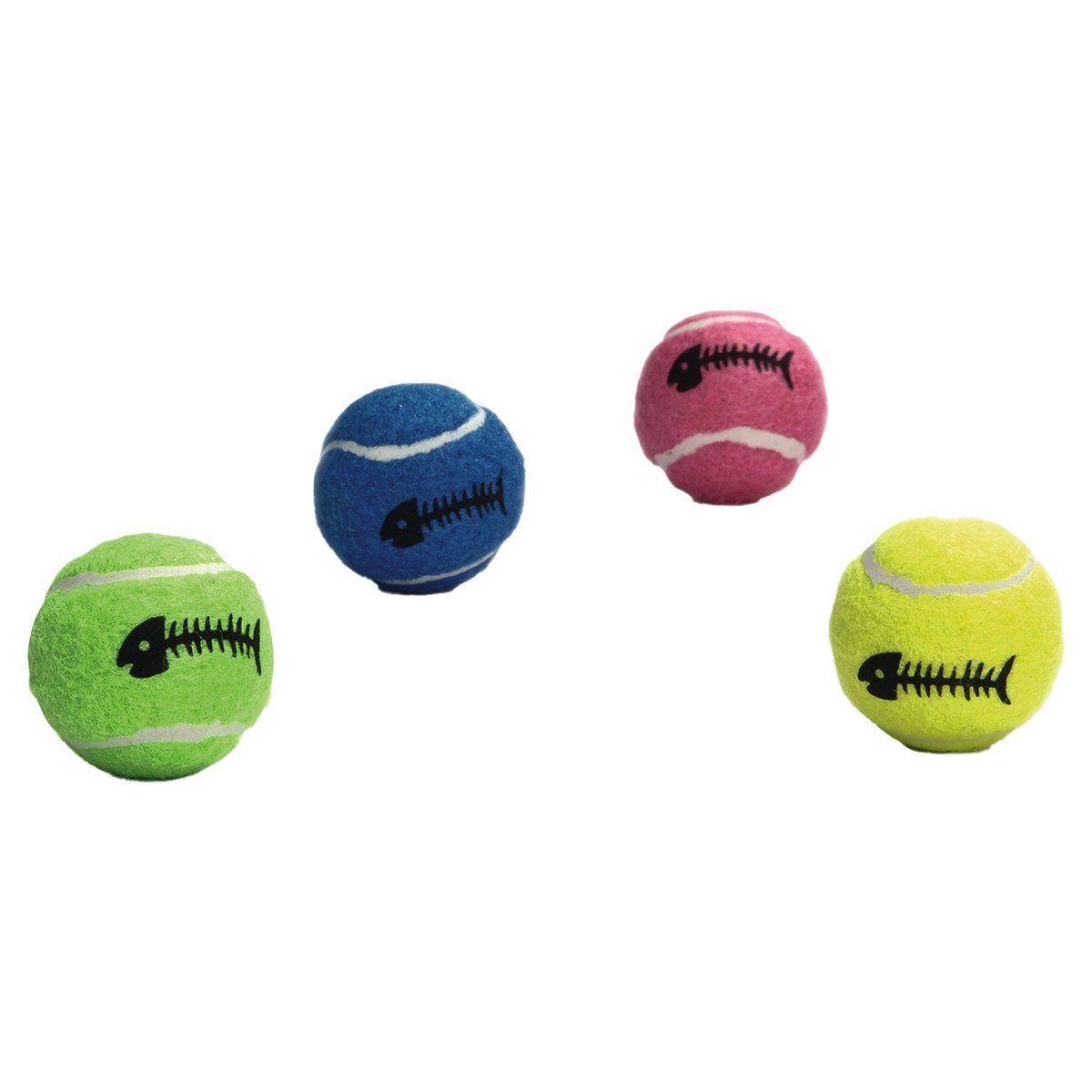 mit Beeztees Tierball Tennisball Katzenspielzeug Glocke