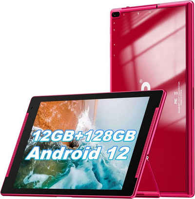 TJD Tablet (10.1", 128 GB, Android 12, 12GB RAM, FHD IPS, 8MP+2MP Kameras, Wi-Fi Bluetooth 6000mAh Google GMS)