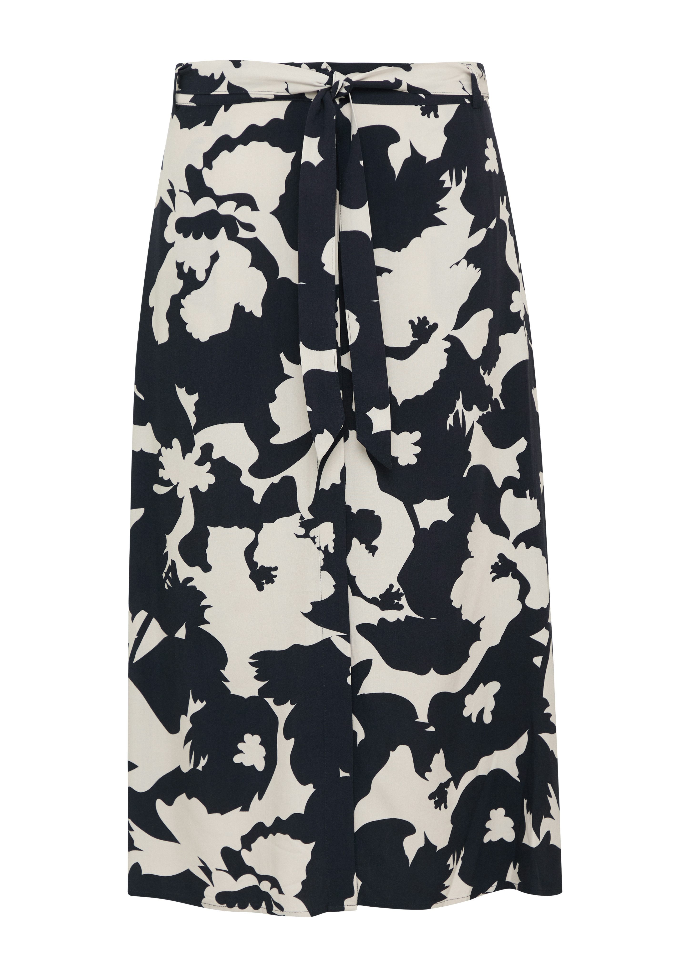 comma Midirock mit floralem Muster