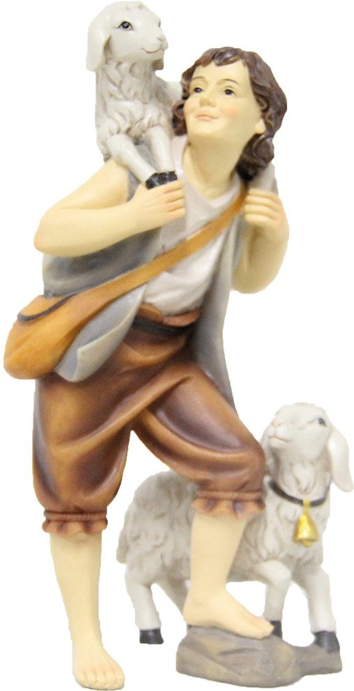 FADEDA Krippenfigur FADEDA Hirte mit Schafen, Höhe in cm: 13