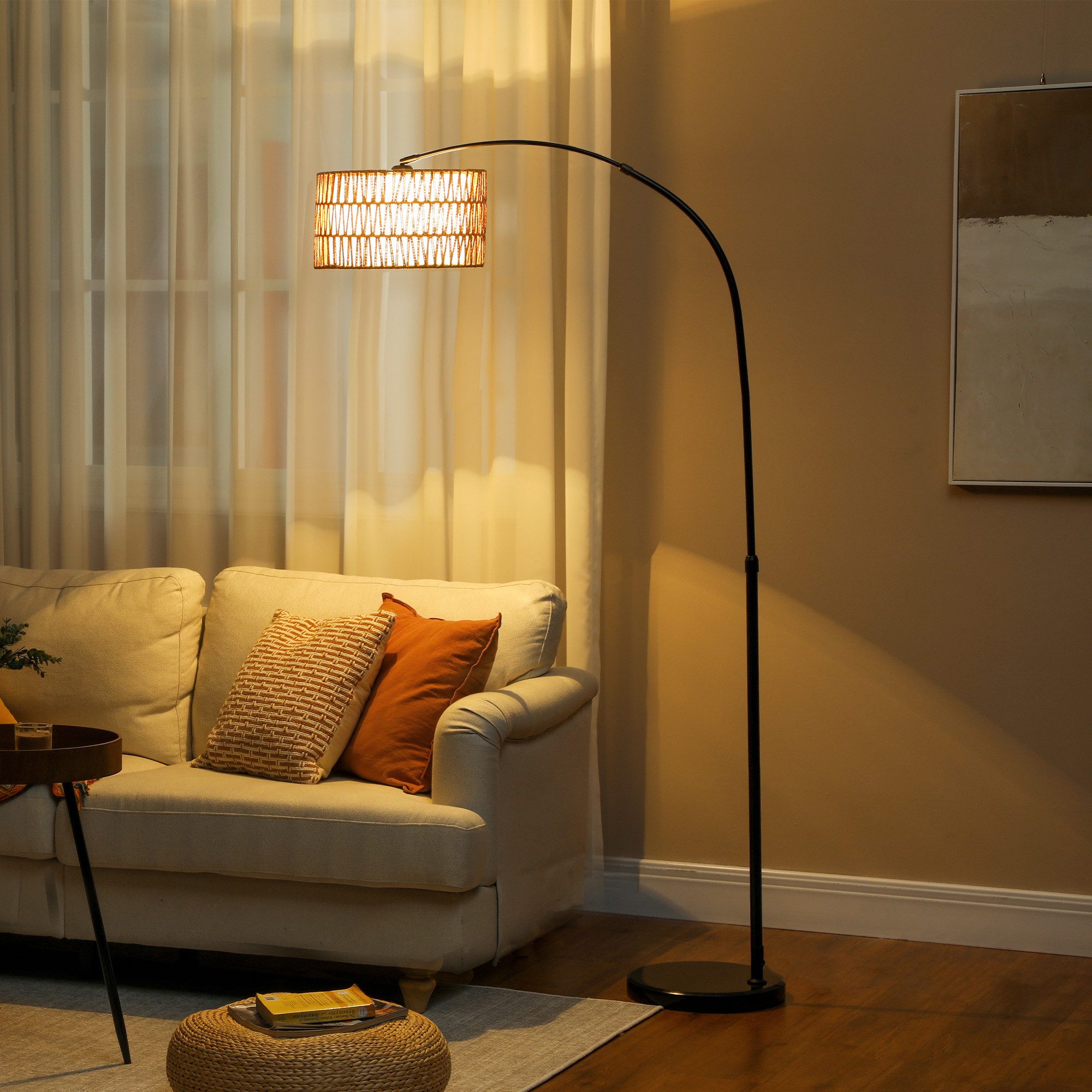 HOMCOM Stehlampe moderne Standlampe mit zweischichtigem günstig online kaufen
