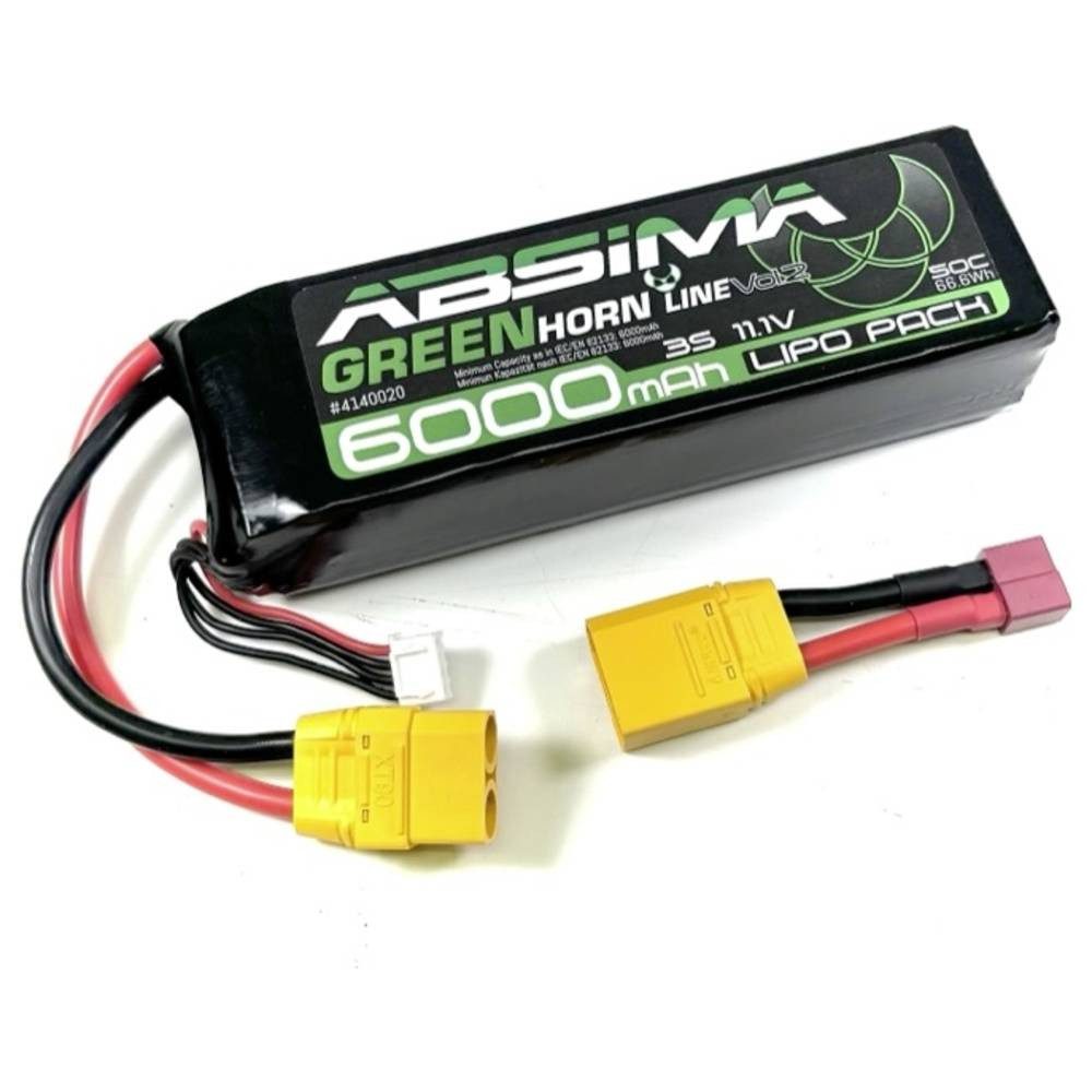 GREENHORN LINEV2 3S 11.1V-50C 6000 SC LIPO AKKU mit XT90 4140020 Akku