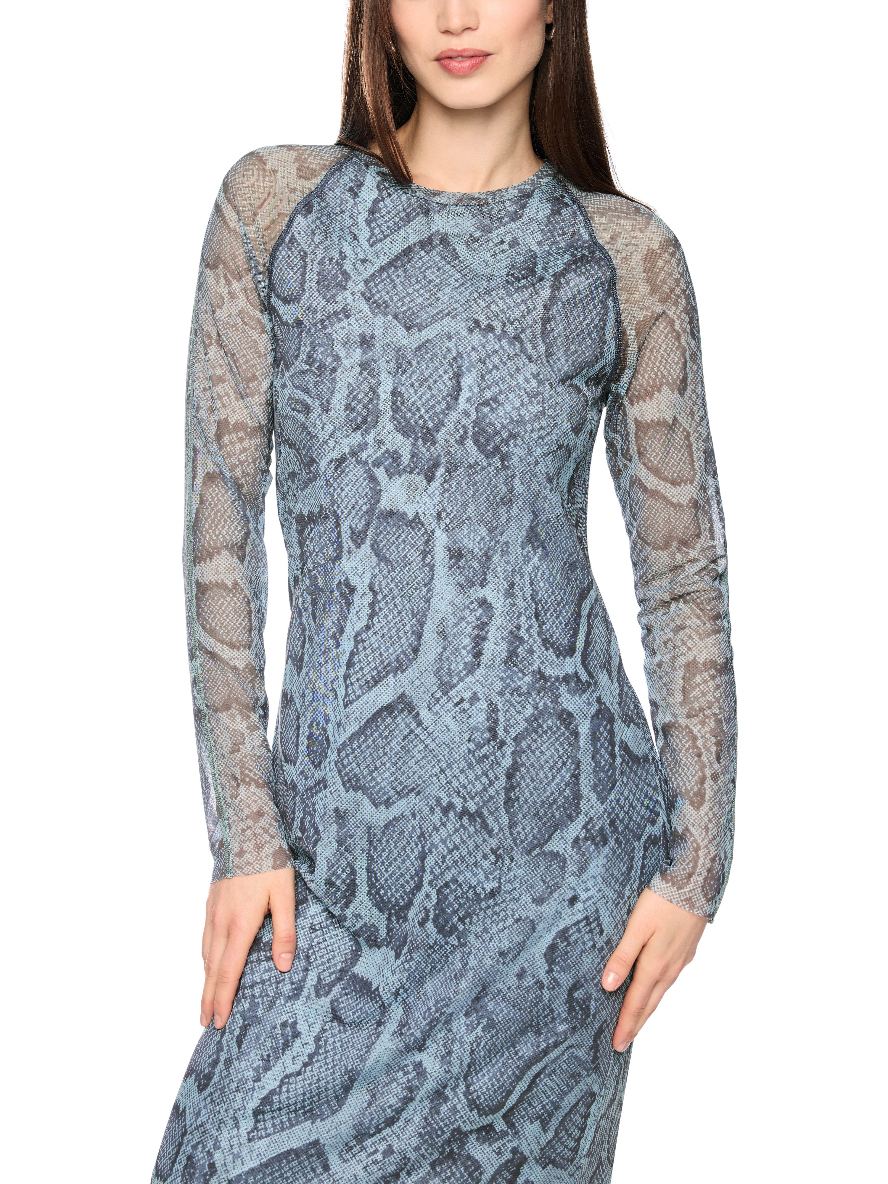 Marc Cain Meshkleid Urban Haze Premium Damenmode mit Animal Print