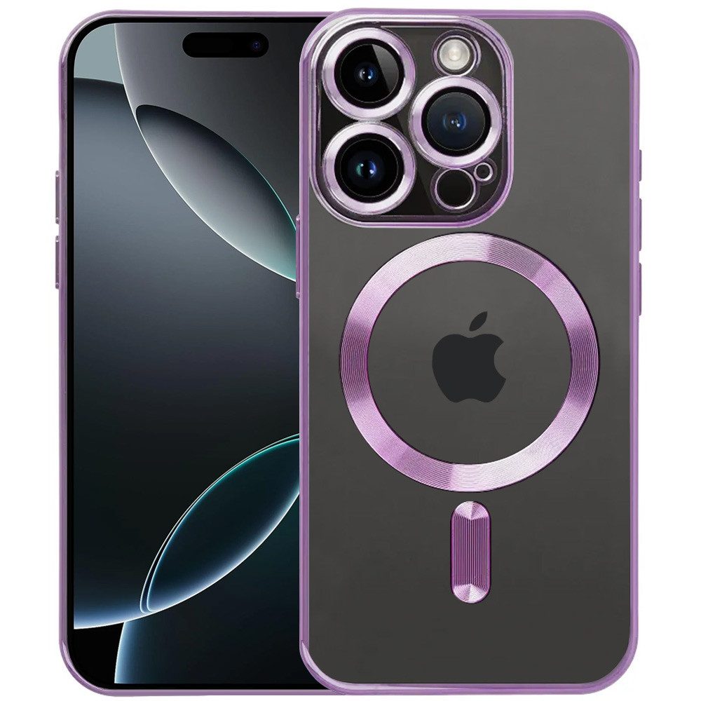 FITSU Handyhülle Case für iPhone 16 Pro Max Hülle MagSafe kompatibel mit Kameraschutz 6,9 Zoll, Durchsichtige Hülle für iPhone 16 Pro Max Schutzhülle farbiger Rahmen