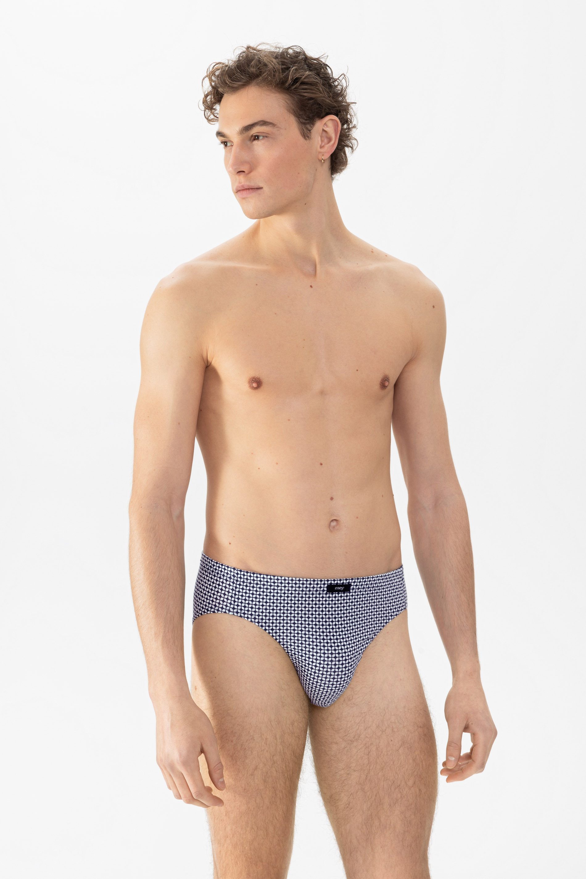 Jazz-Pants Slips Herren Serie Blue Geo Minimal-Print