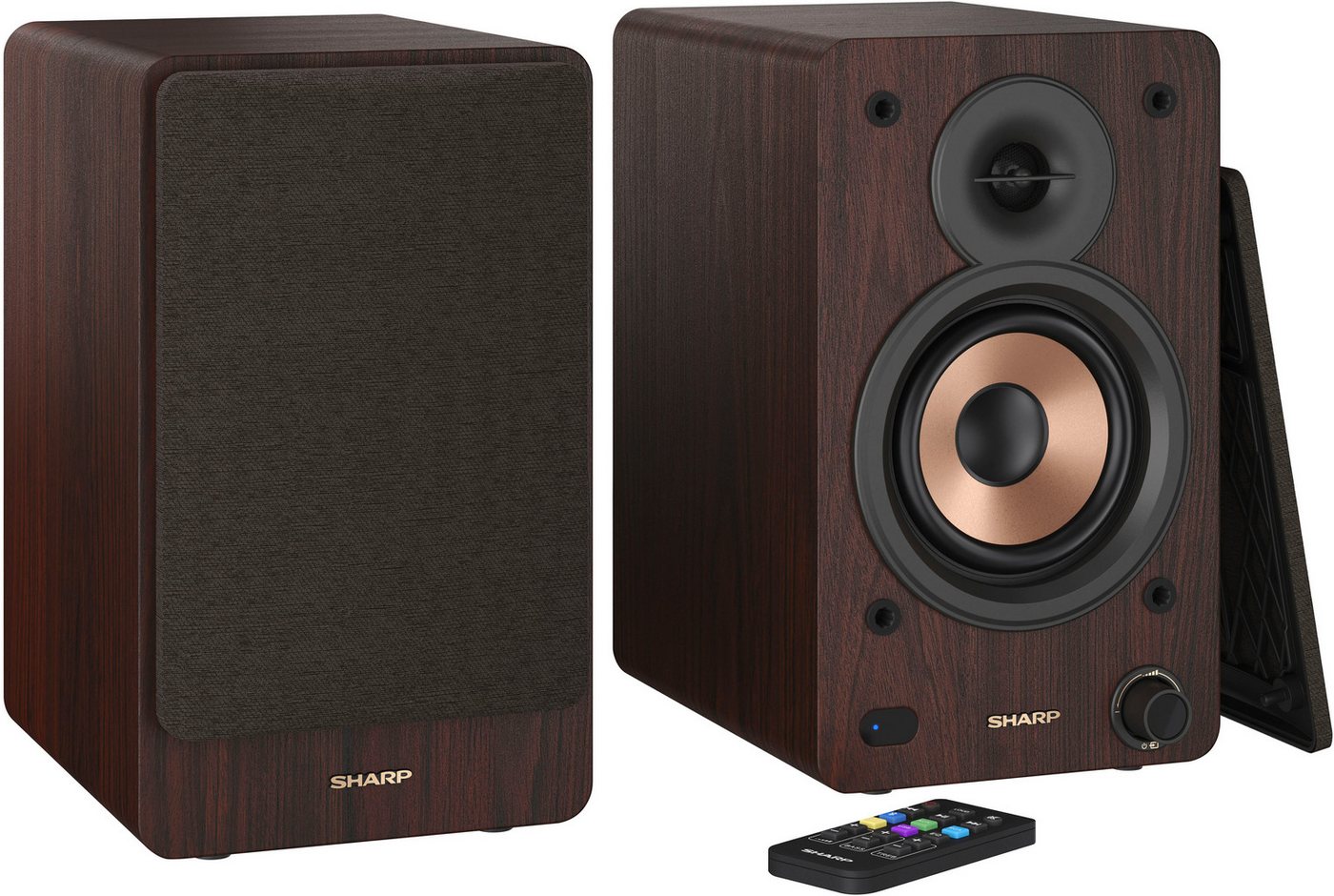 Sharp Regalboxen Lautsprecher 2.0 (Bluetooth, 60 W)