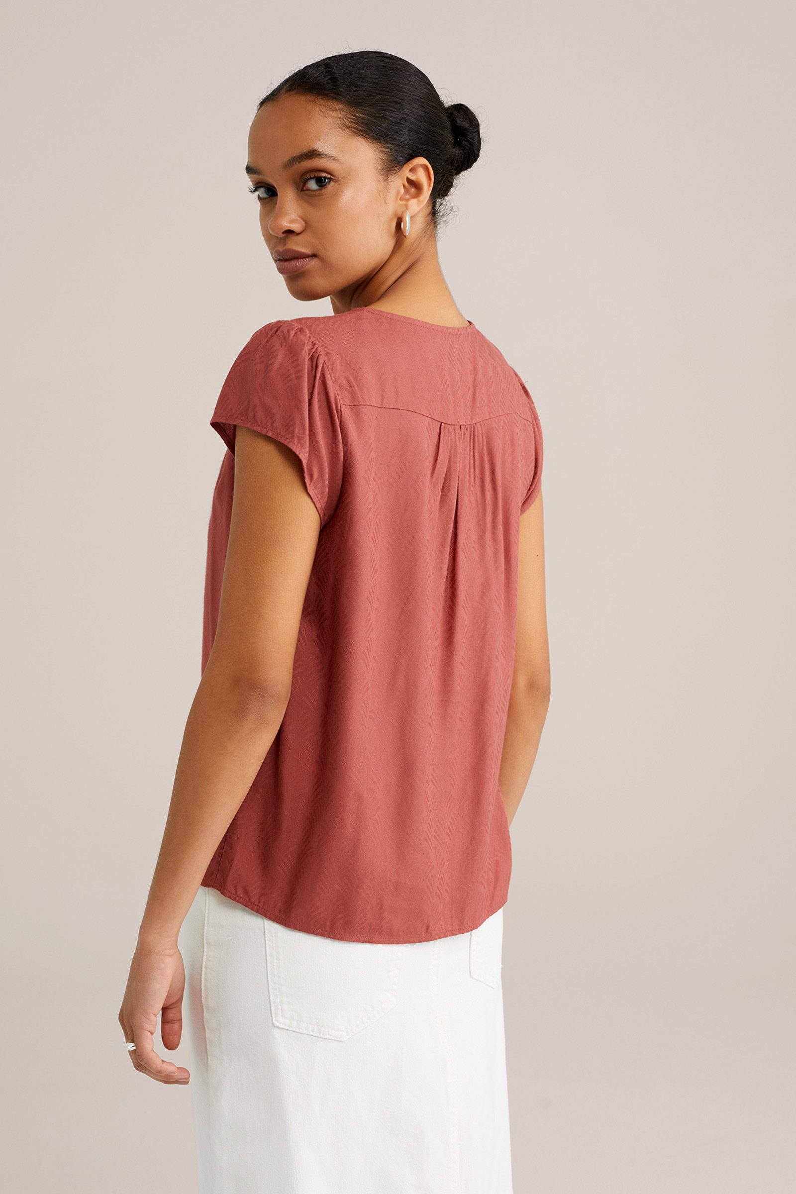 WE Fashion Kurzarmbluse günstig online kaufen