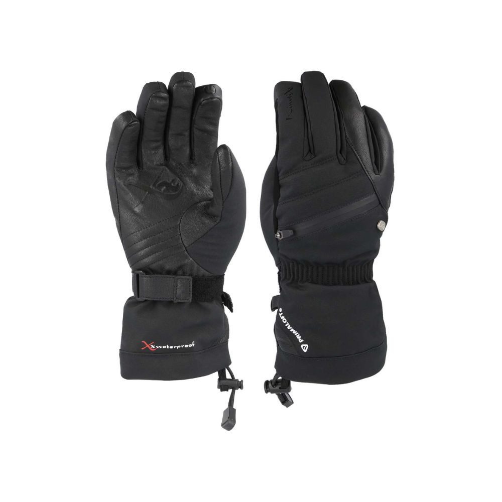 Kinetixx Snowboardhandschuhe Sportlicher Damen-Ski- und Snowboardhandschuh Alina, KinetiXx (in schwarz, schwarz/weiß, grau) Grip, Atmungsaktiv, Kälteschutz, Winddicht, Wasserdicht