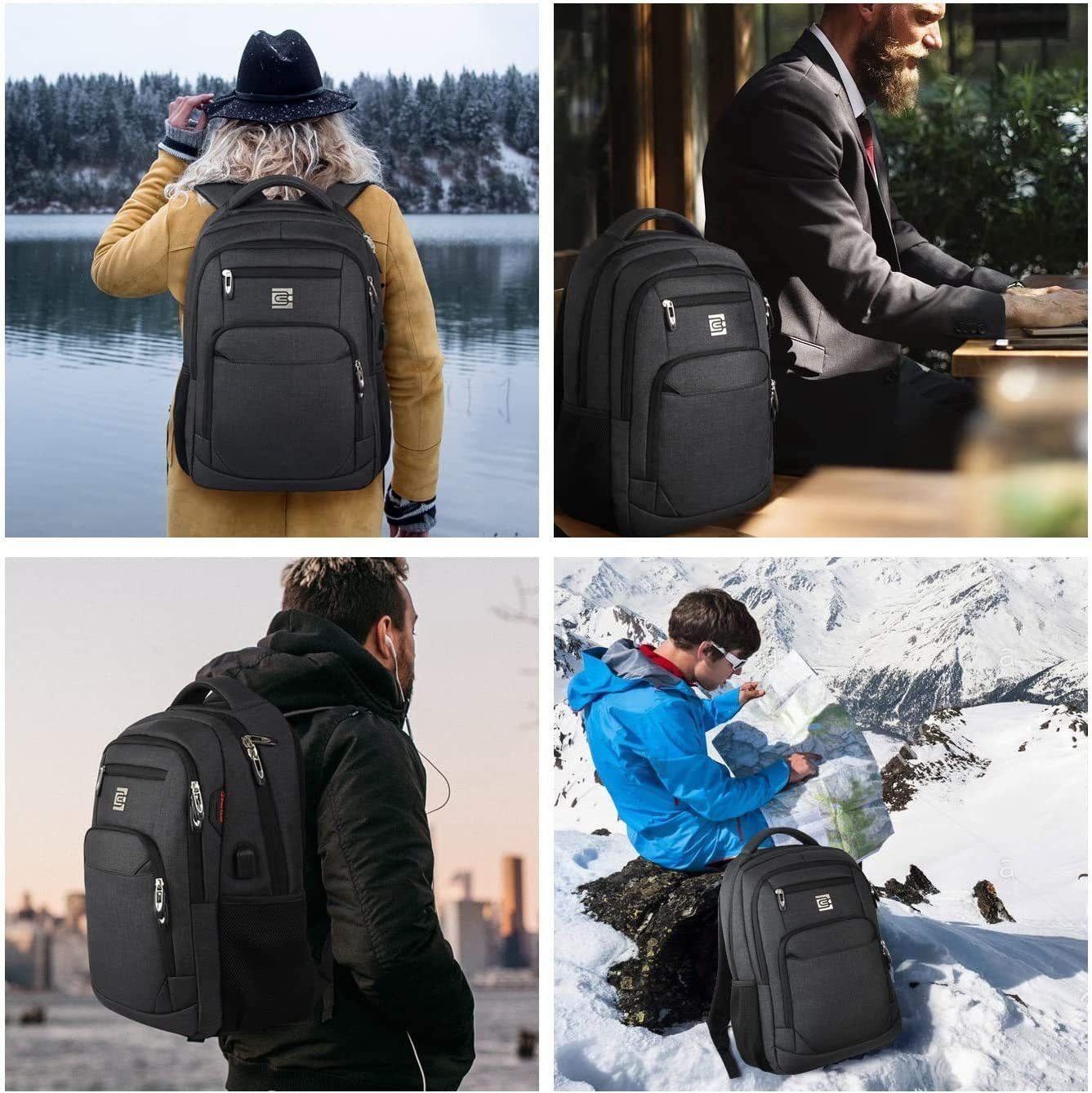 46L Business GelldG Laptoprucksack Laptop Rucksack wasserdicht Unisex Rucksack Zoll 20