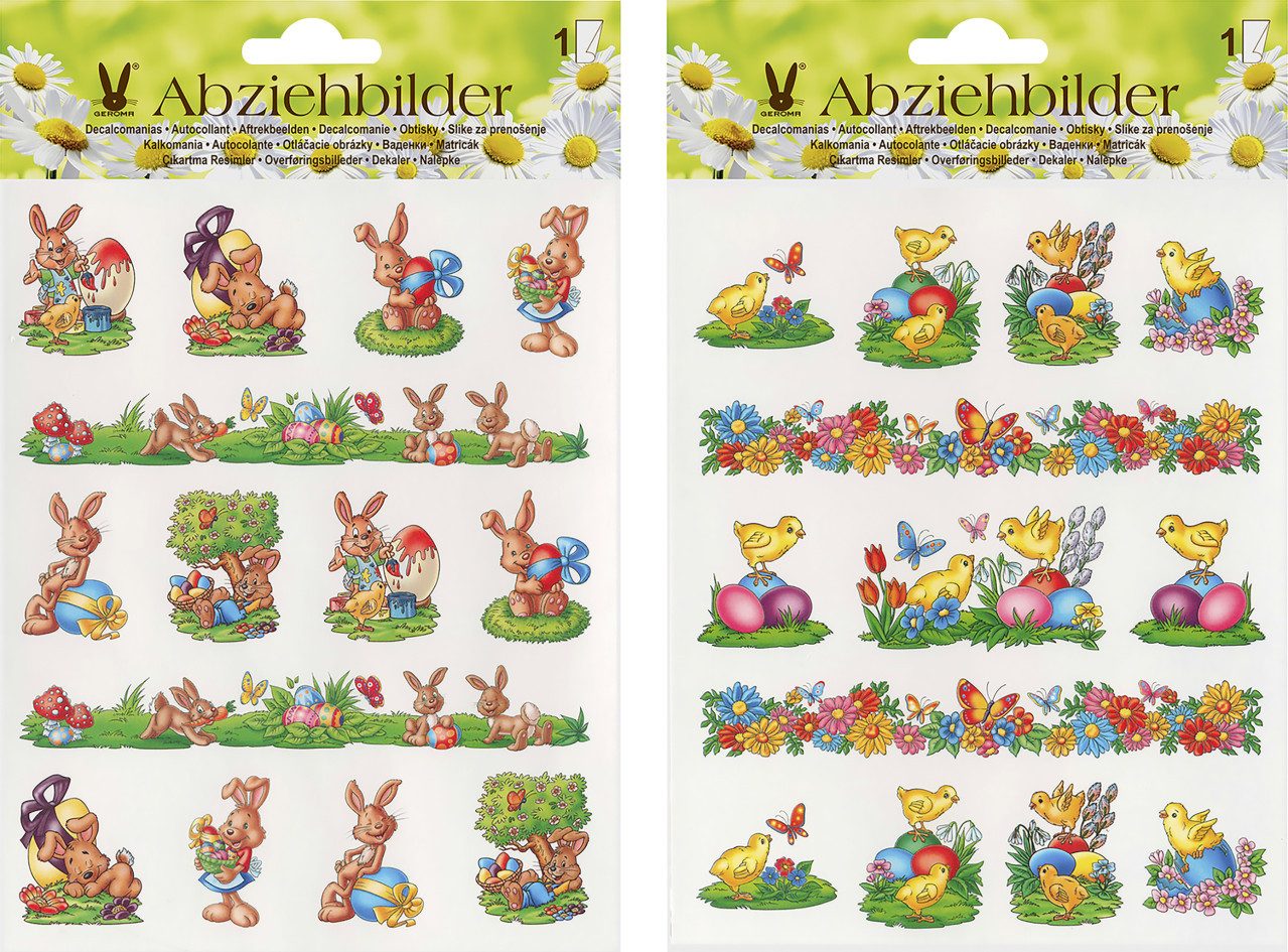 Rodermund Sticker Abziehbilder Ostern mit Osterhasen und Küken 14