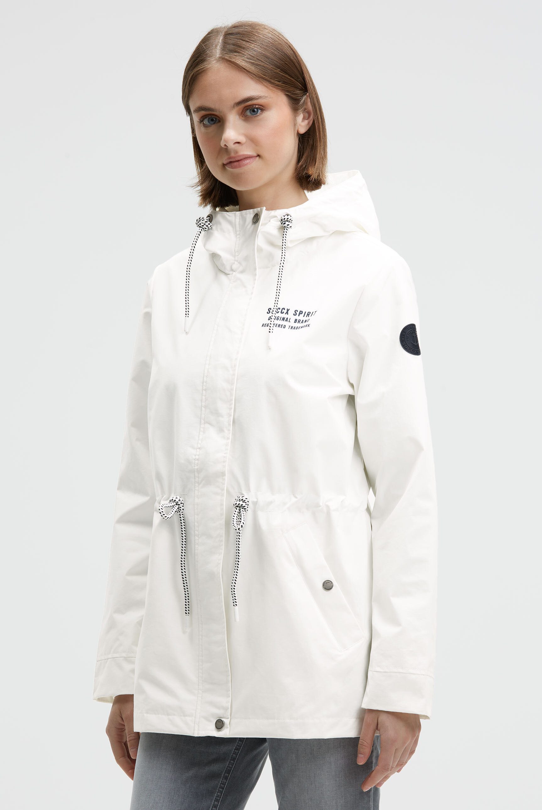 SOCCX Funktionsjacke mit Windbreaker-Bündchen und Waterproof-Eingrifftaschen
