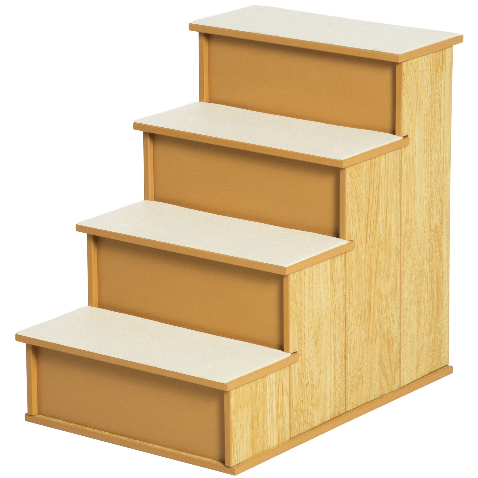 PawHut Haustiertreppe 4-stufig mit rutschfester Matte günstig online kaufen