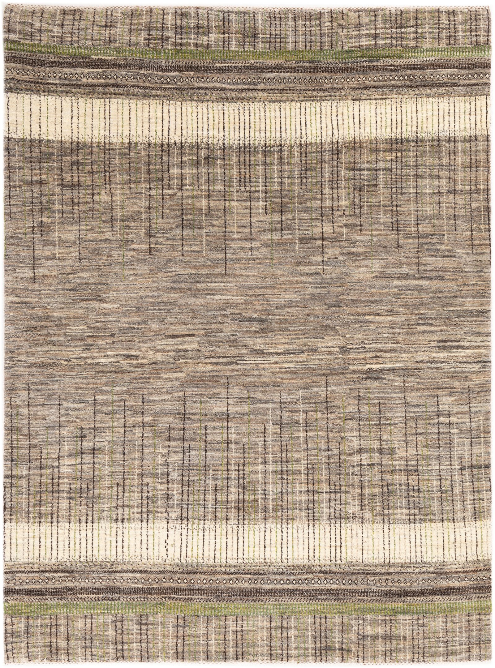 CABBEL Wollteppich Handgeknüpfter Perser Lori Wollteppich Beige Allover 173x227 cm, Rechteckig, Höhe: 20 mm, Handgeknüpftes Unikat aus 100% Wolle – langlebig und natürlich