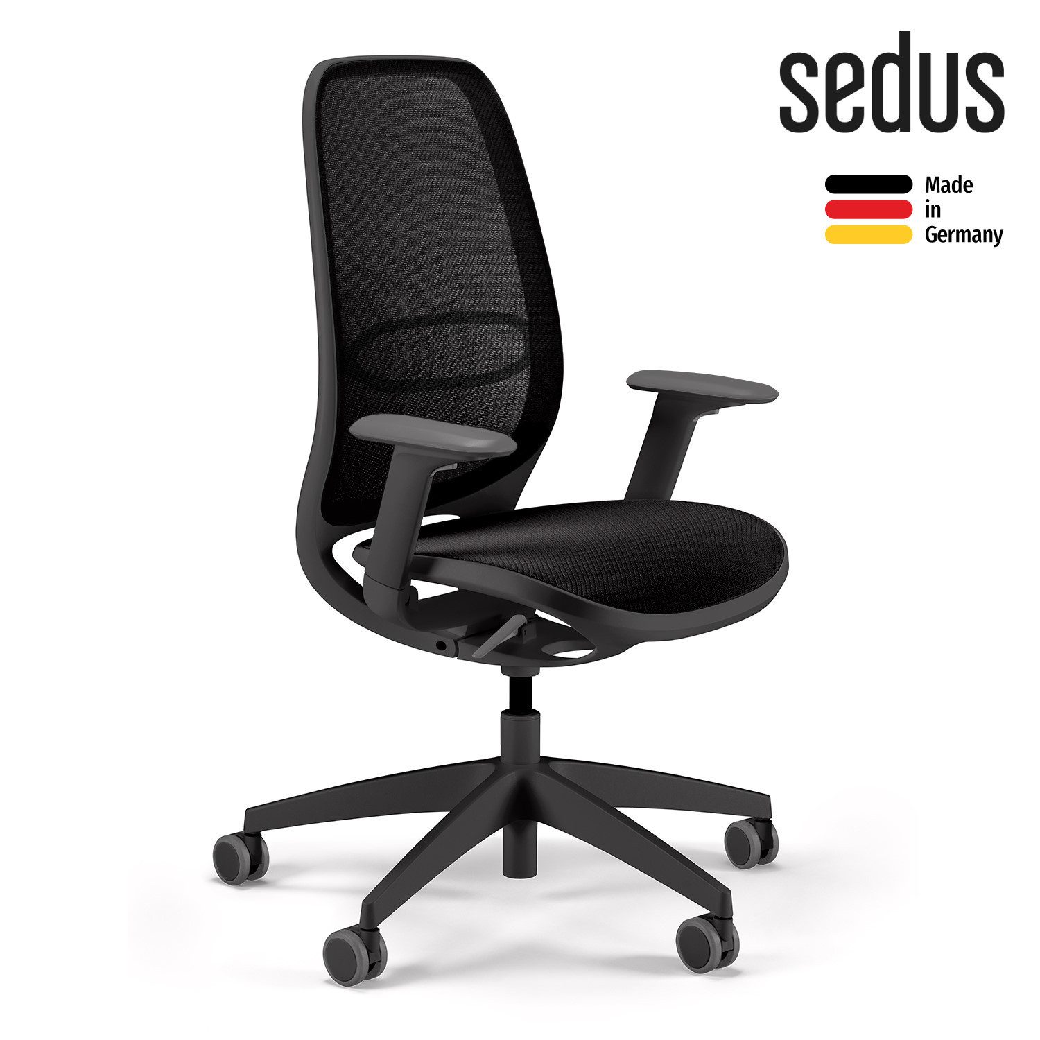 sedus Bürostuhl se:air (Made in Germany, 5 Jahre Garantie), ergonomischer Bürostuhl mit Synchronmechanik