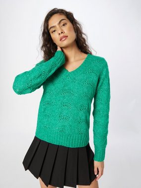 pieces Strickpullover Bibbi (1-tlg) Lochmuster