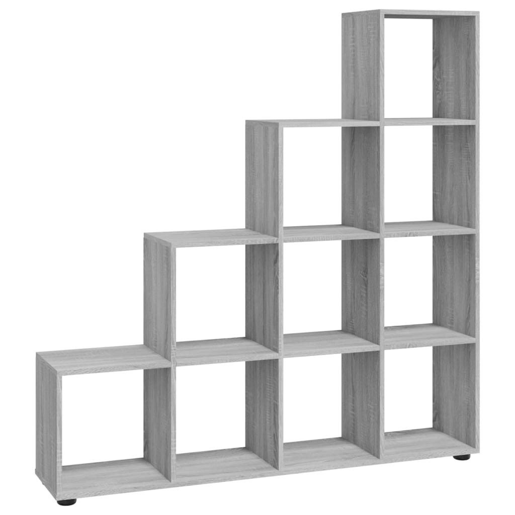 vidaXL Bücherregal Treppenregal Grau Sonoma 142 günstig online kaufen