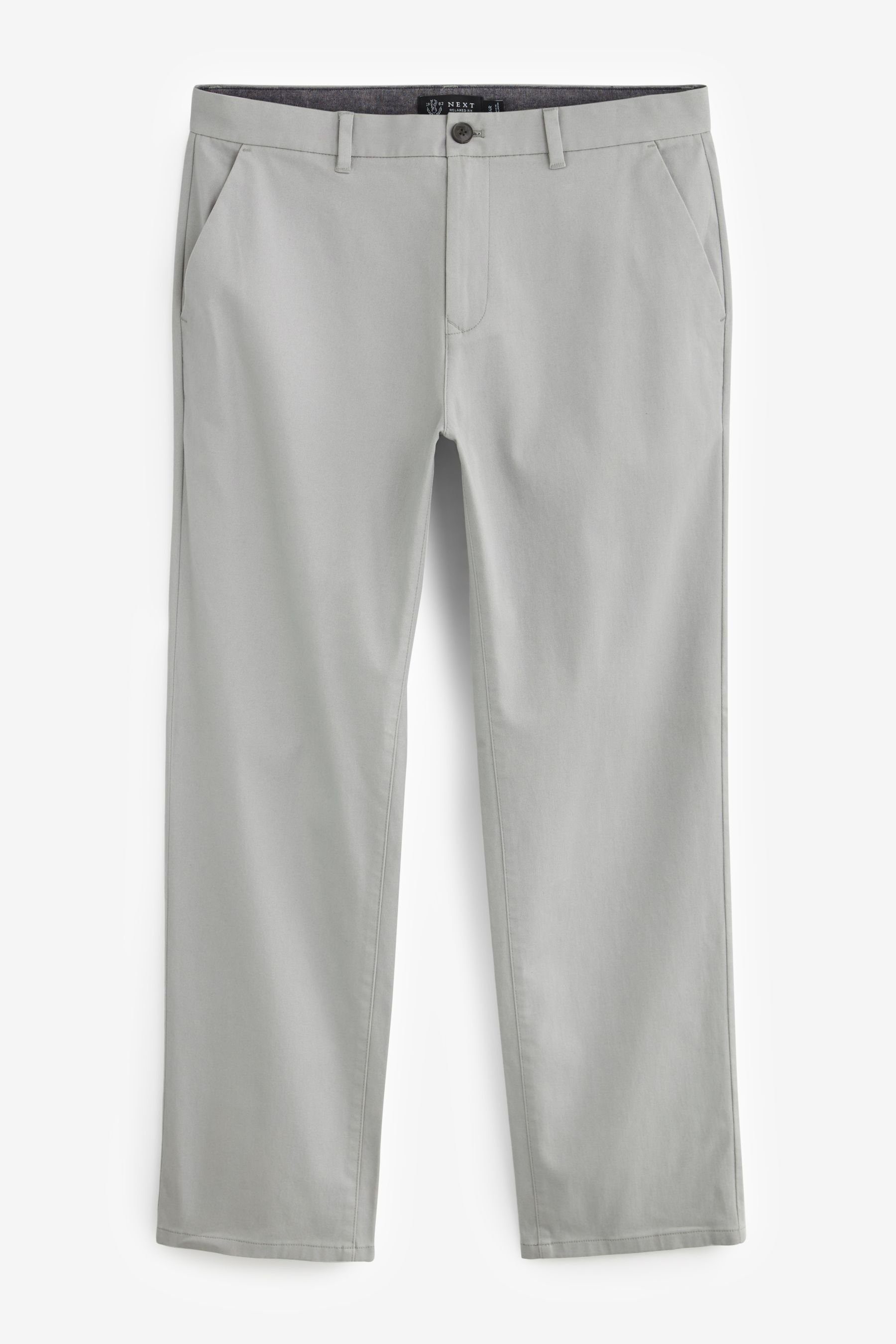 Next Chinohose Stretch-Chinohose im Relaxed Fit (1-tlg) Mid Grey