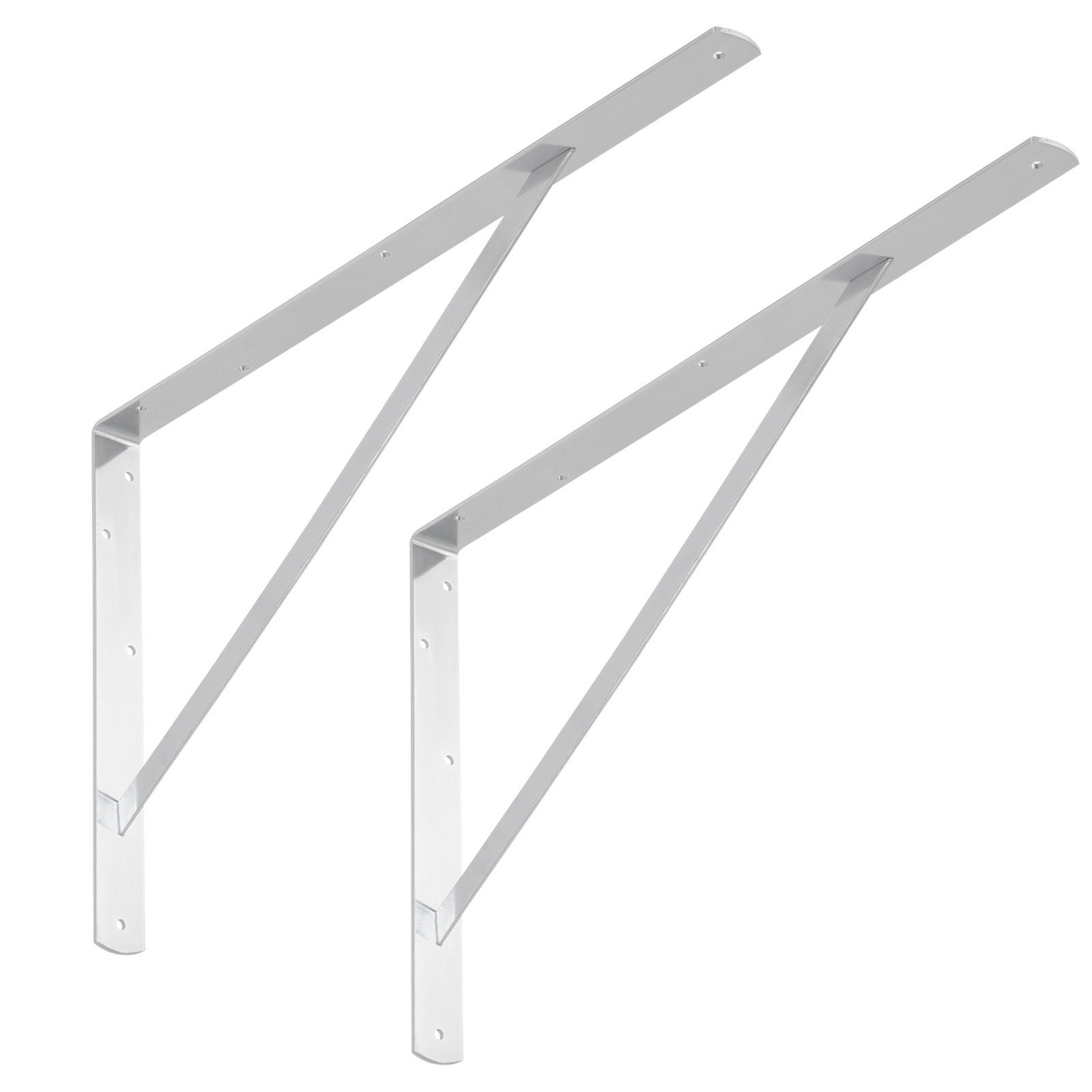 SO-TECH® Wandregalhalter Regalkonsolen mit Querstrebe zur Stabilisierung, 2-tlg., 600 x 375 x 40 mm, verzinkt, pulverbeschicht