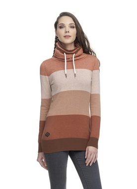 Ragwear Sweater Babett Stripes stylisches Damen Langarm-Sweatshirt mit Streifenmuster
