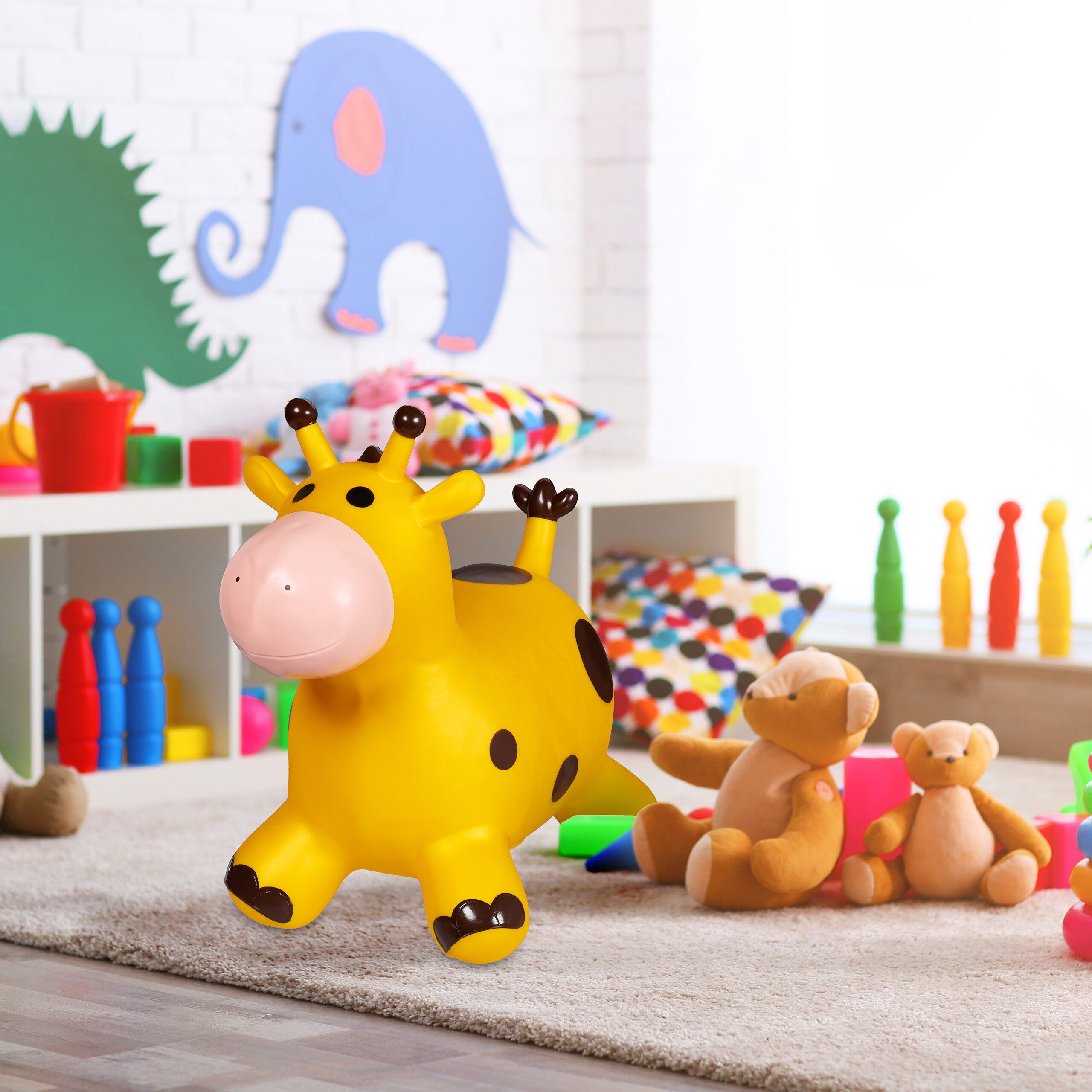 relaxdays Hüpftier Giraffe, (1-tlg)